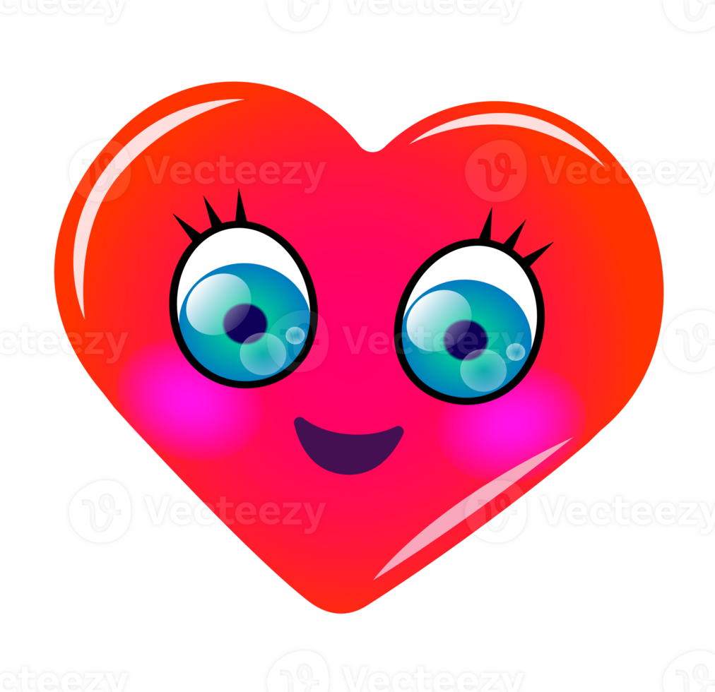 Cute cartoon sticker. PNG with transparent background