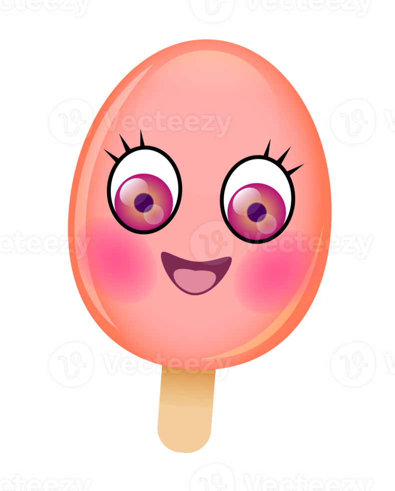 Cute cartoon sticker. PNG with transparent background