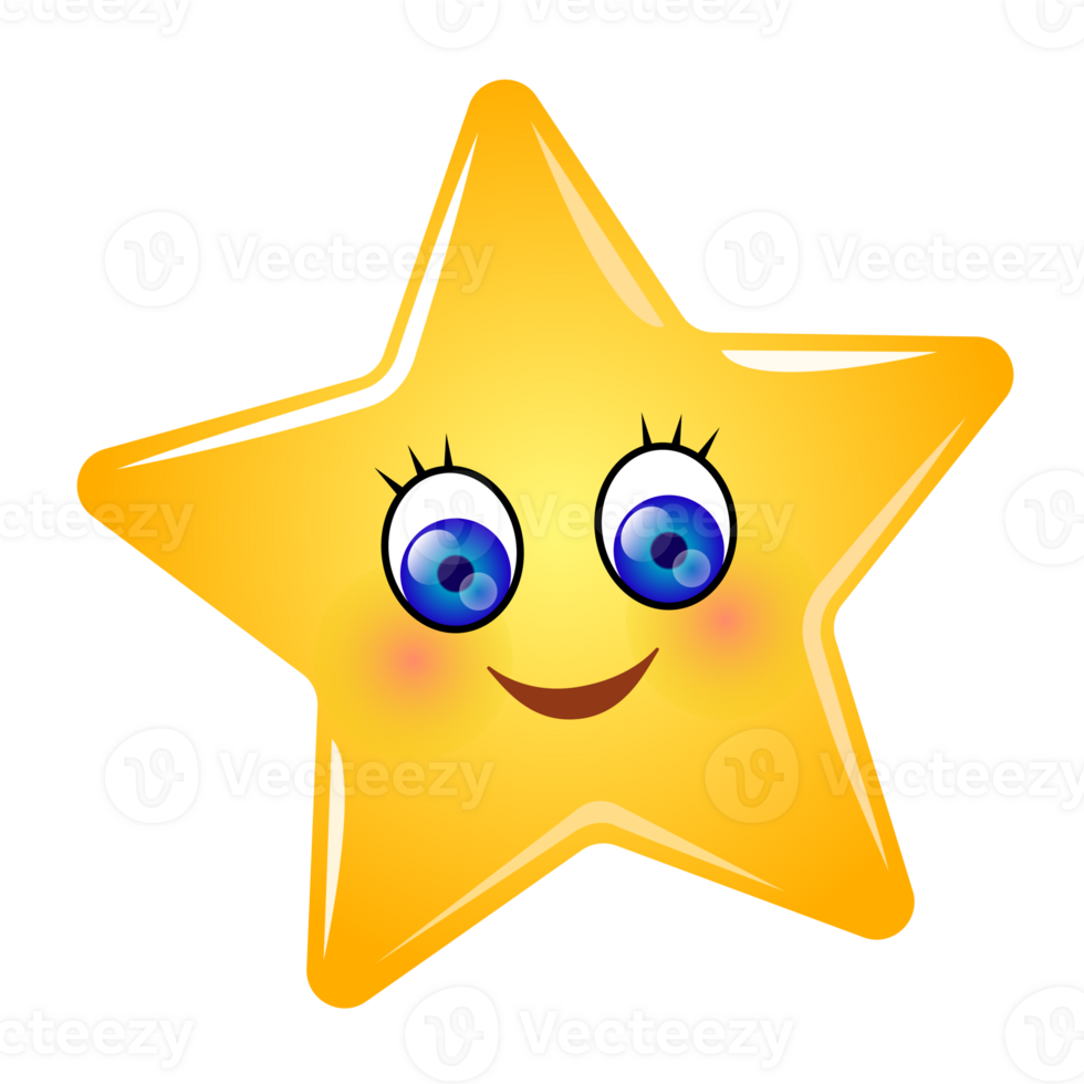 Cute cartoon sticker. PNG with transparent background