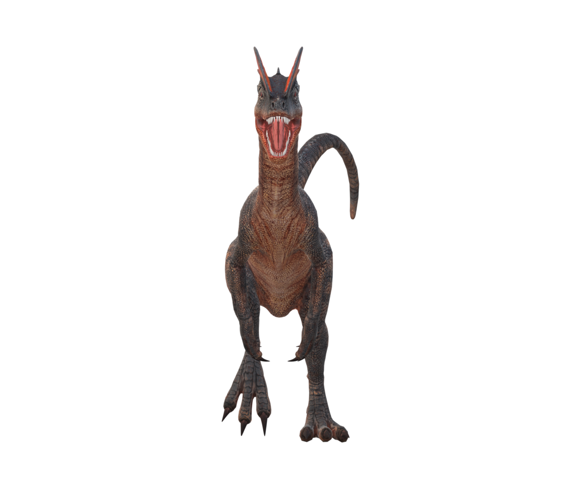 Velociraptor Dinosaur isolated on a Transparent Background png