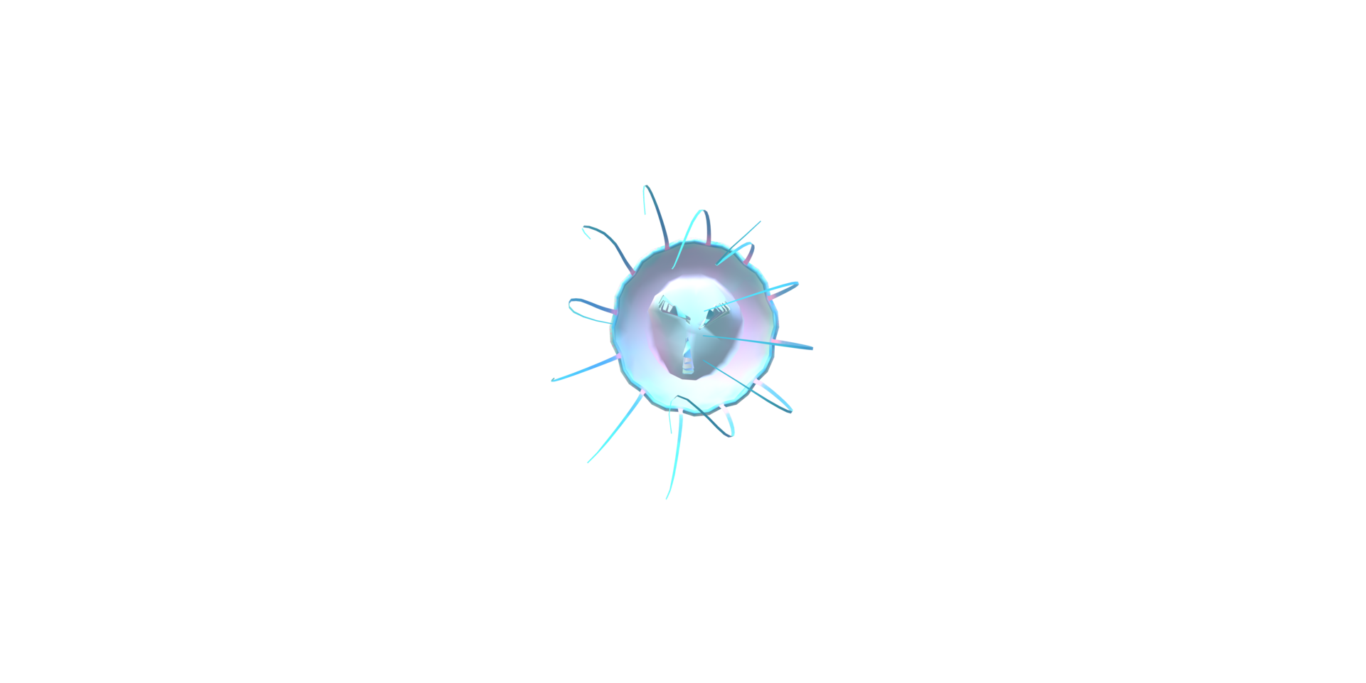 Jelly Fish isolated on a Transparent Background png