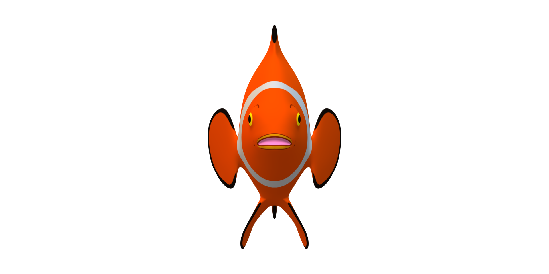 Clown Fish isolated on a Transparent Background png