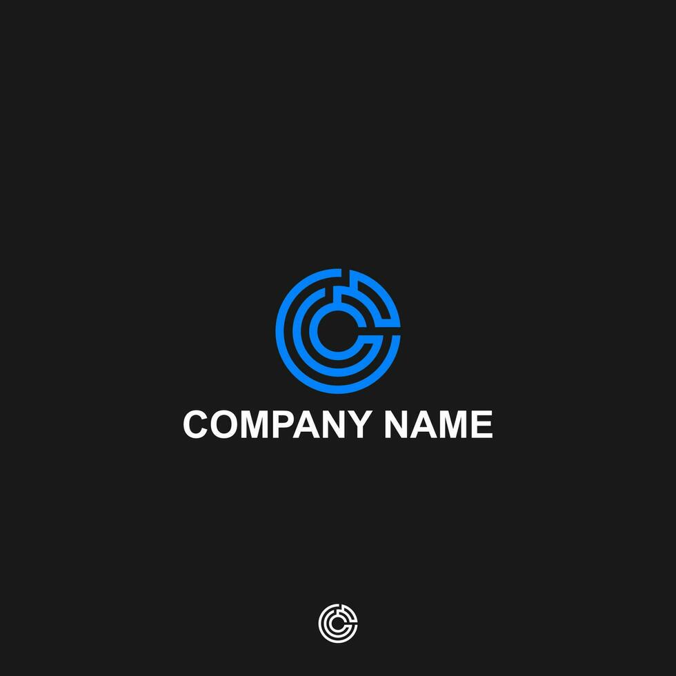monogram logo letter c blockchain, symbol, design, icon, business, initial, shape, concept, blockchain, technology, crypto, abstract, coin, sign, corporate, modern, geometric template vector