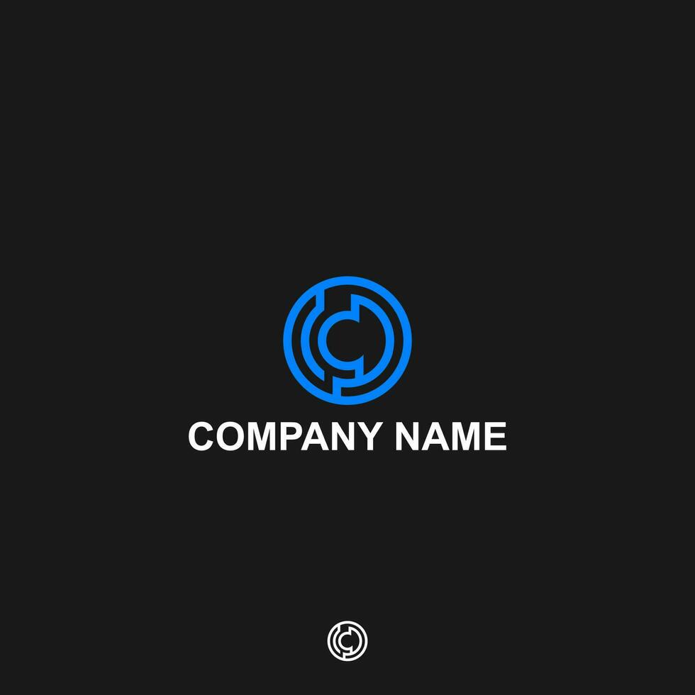 Monogram logo letter C, CC or CCC modern company c, letter, icon, cc, abstract, vector, business, design, wedding, art, font, concept, label, alphabet, template, bitcoin, blue, creative vector