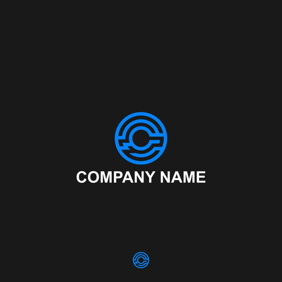 Monogram logo letter C, CC or CCC modern company c, letter, icon, cc, abstract, vector, business, design, wedding, art, font, concept, label, alphabet, template, bitcoin, blue, creative vector