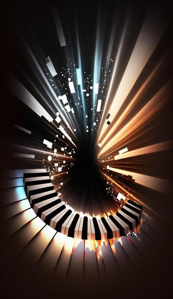Monochrome swirls in alternating black and white photo