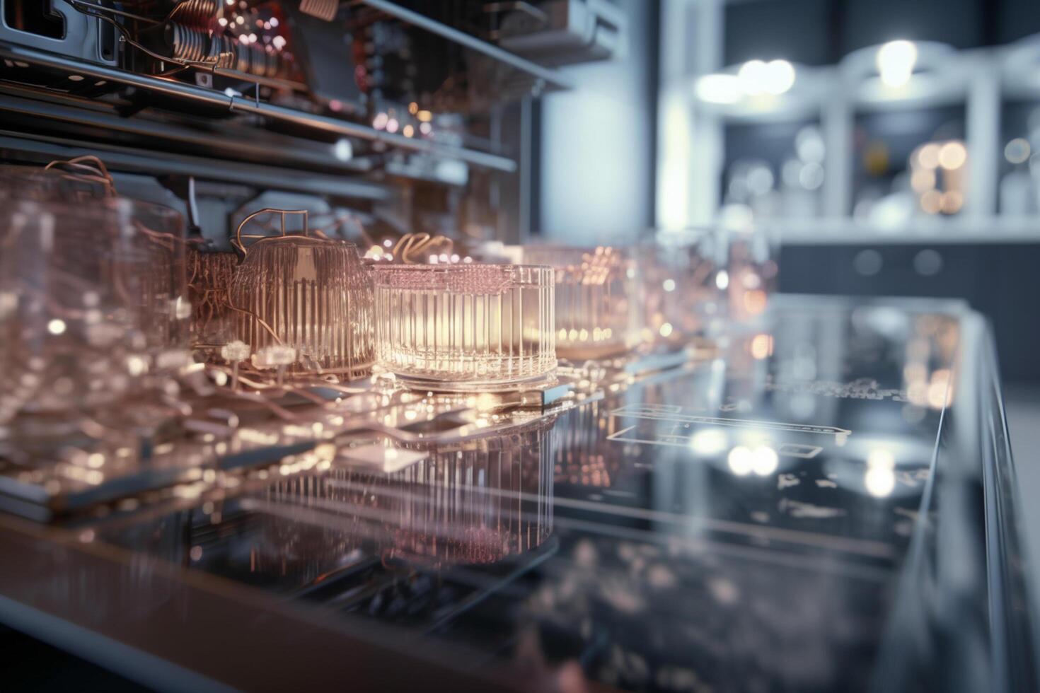 Smart Home of the Future AI-Enabled Household Automation Concept Illustration photo