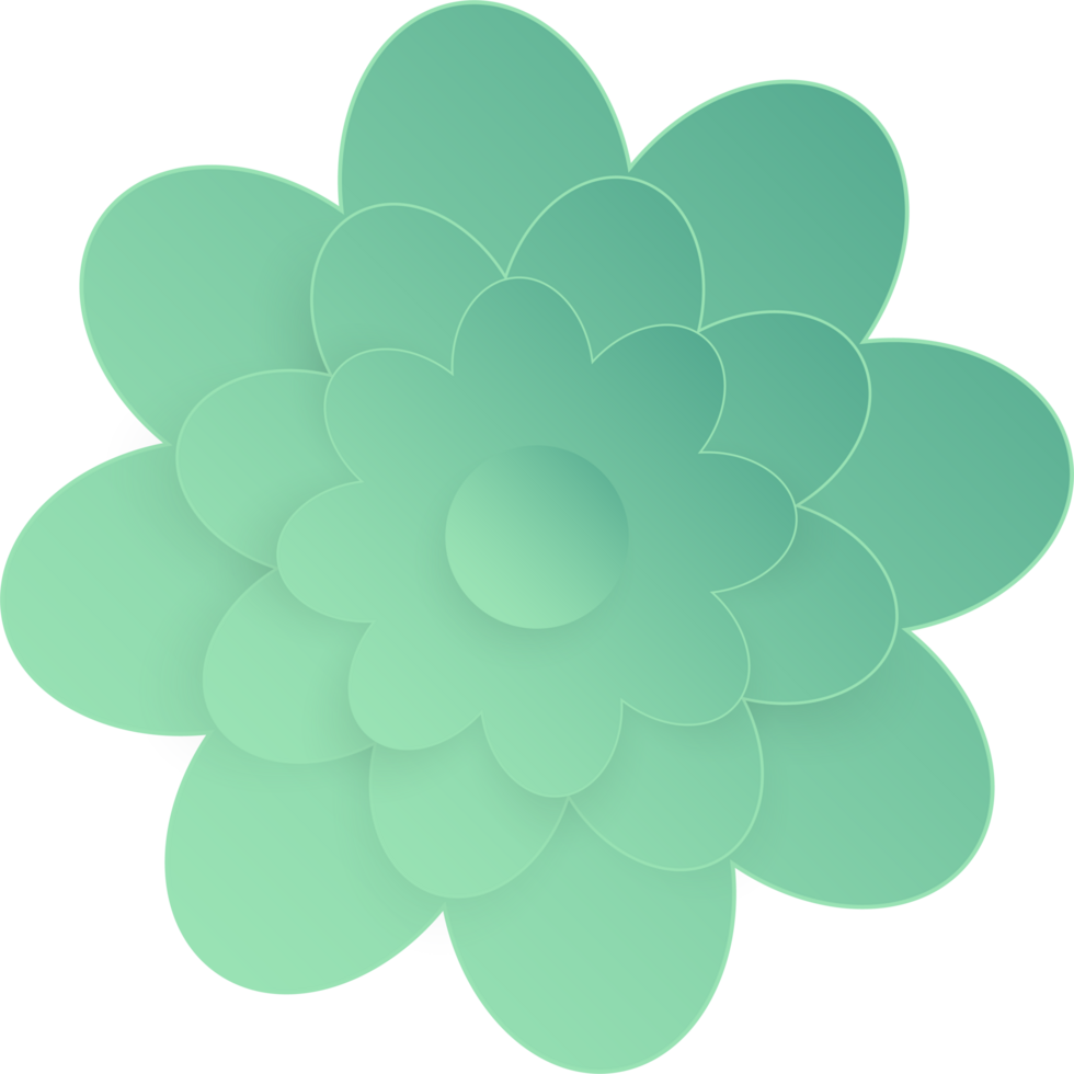 Flower, Element of floral paper cut. Paper cut of flower shape and spring symbol. png