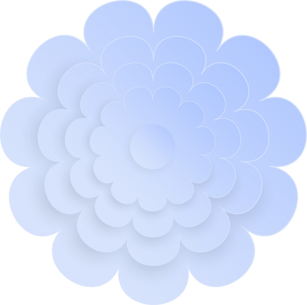 Flower, Element of floral paper cut. Paper cut of flower shape and spring symbol. png