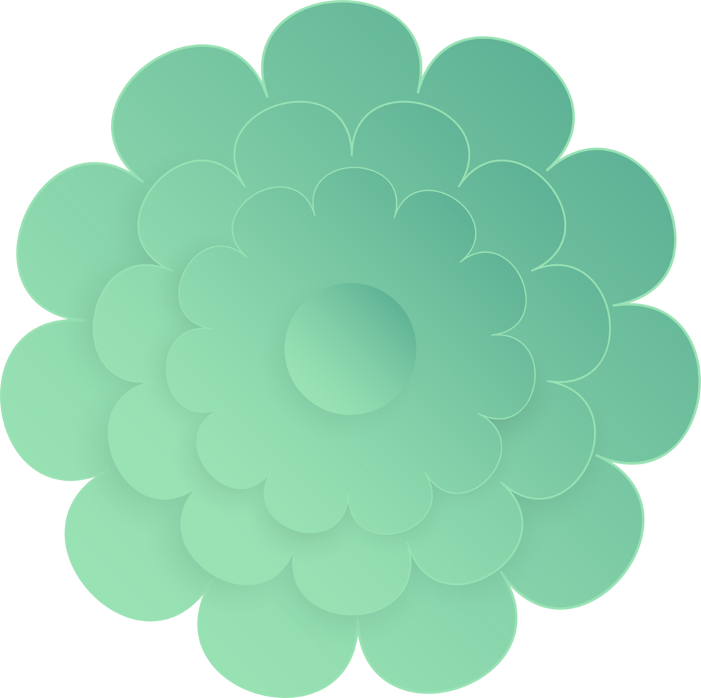 Flower, Element of floral paper cut. Paper cut of flower shape and spring symbol. png