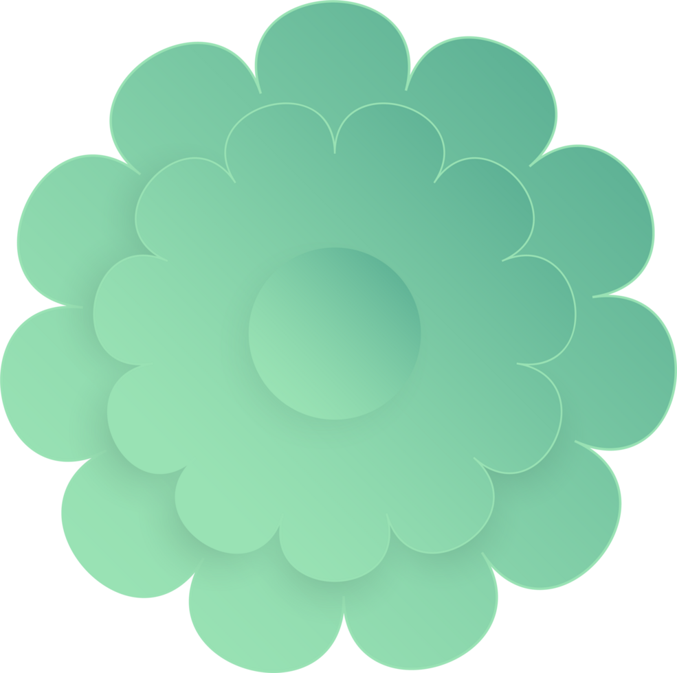 Flower, Element of floral paper cut. Paper cut of flower shape and spring symbol. png