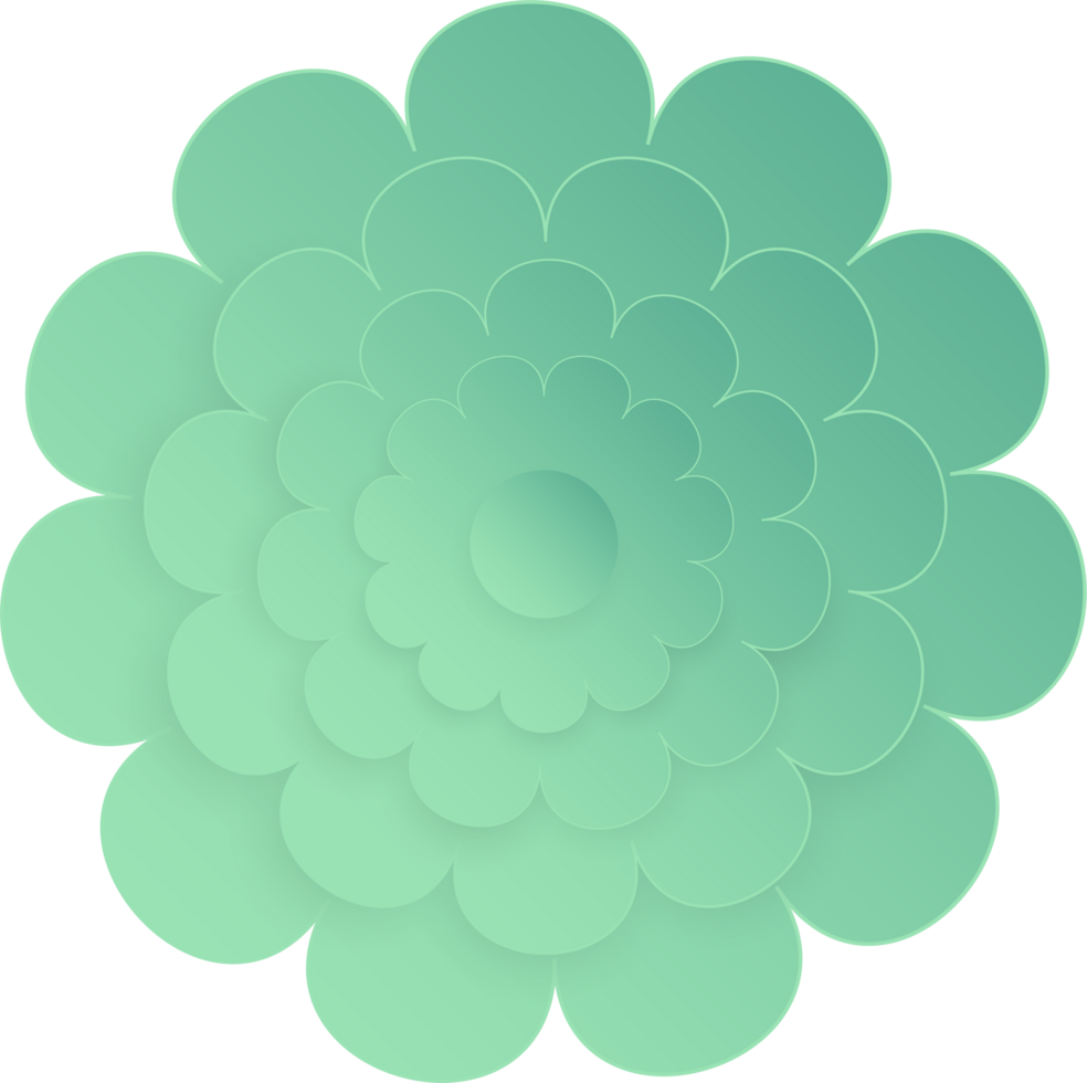 Flower, Element of floral paper cut. Paper cut of flower shape and spring symbol. png