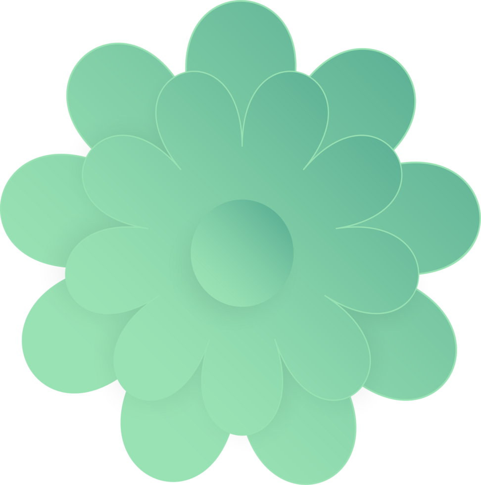 Flower, Element of floral paper cut. Paper cut of flower shape and spring symbol. png