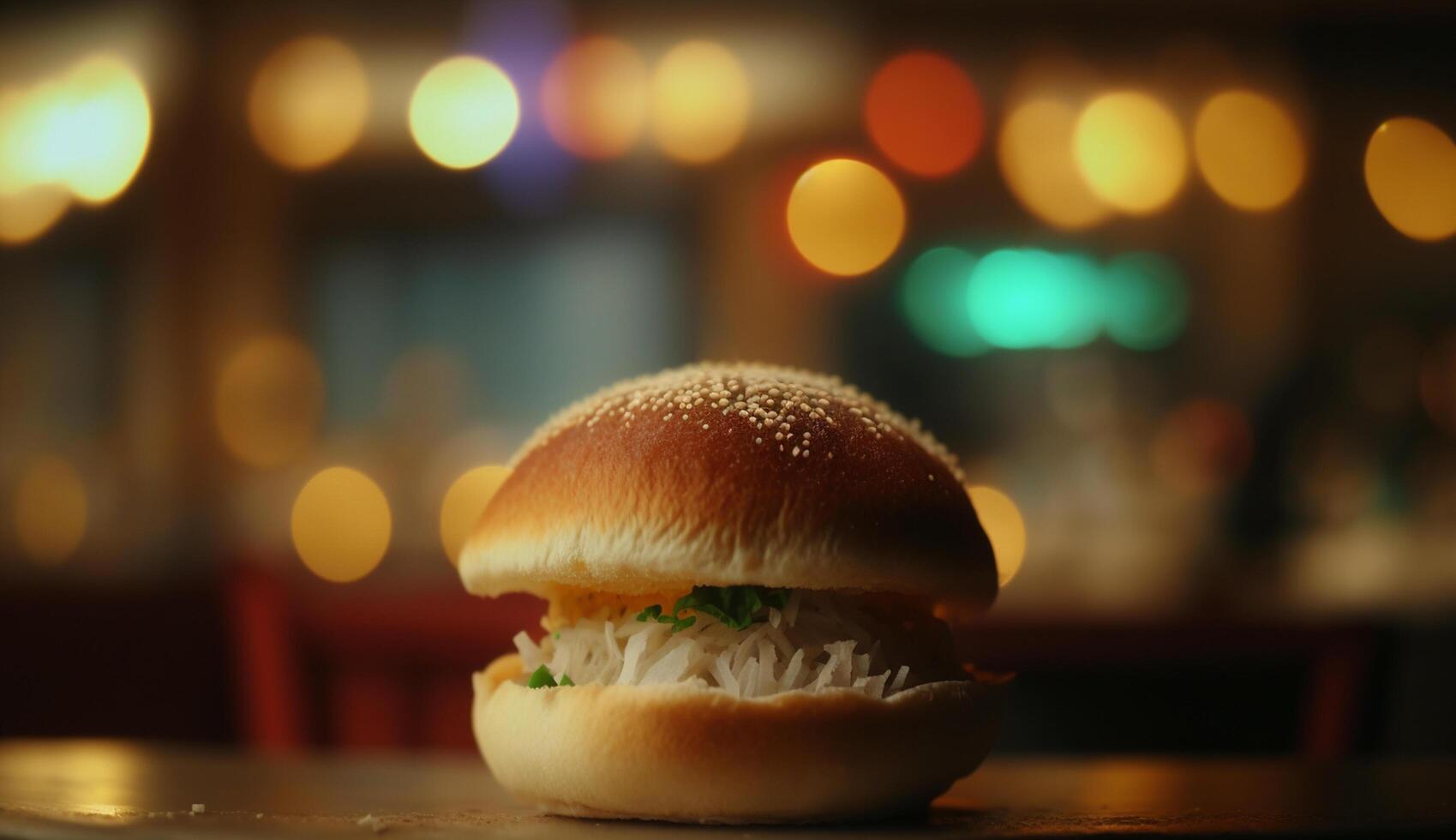 Delicious Vada Pav Iconic Indian Street Food photo