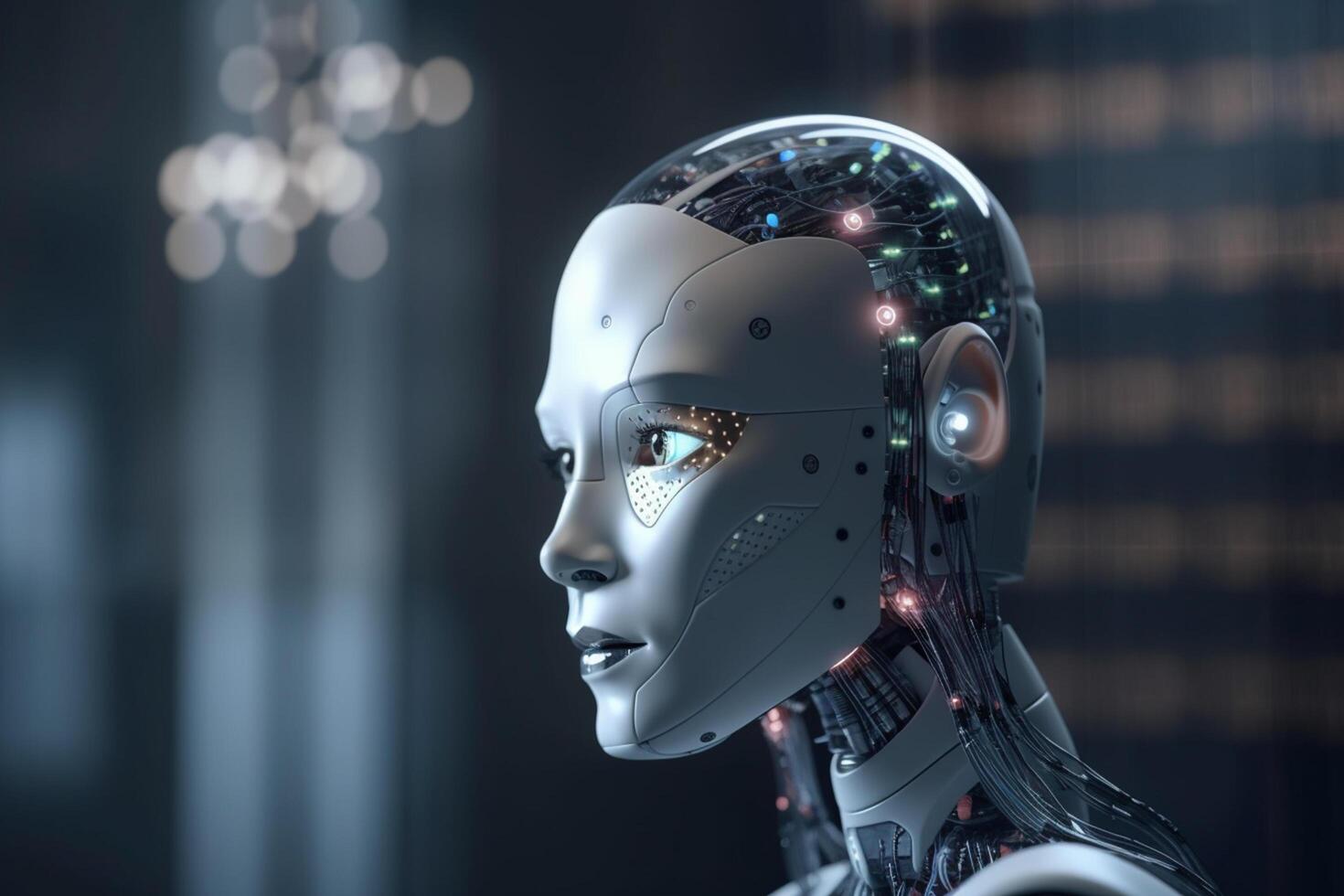 Revolutionizing Robotics with AI Conceptual Illustration photo