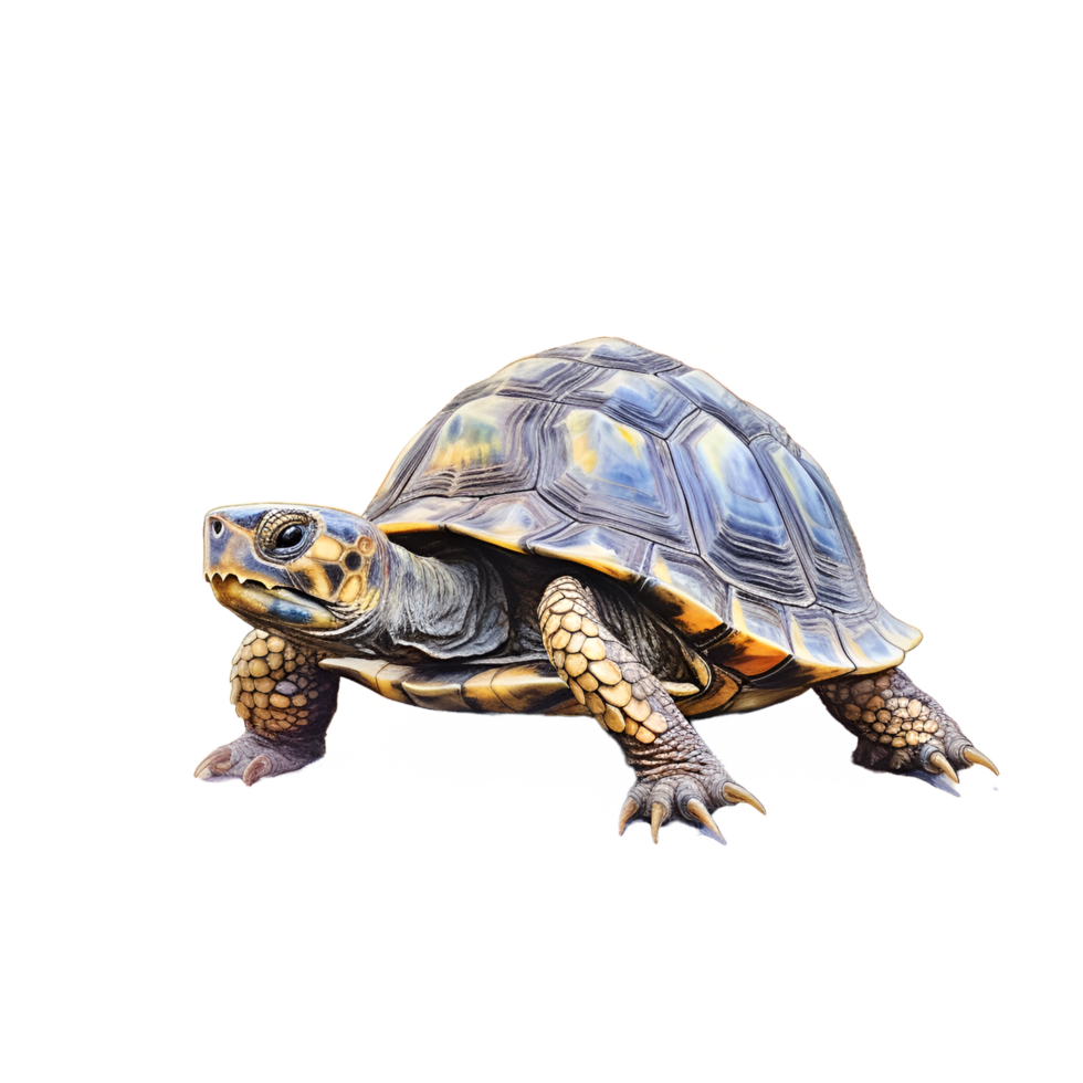 Tortuga acuarela clipart ai generado png