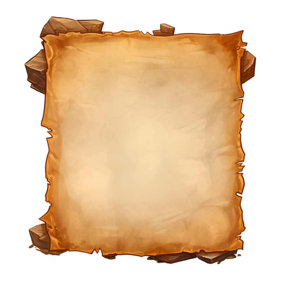 Parchment Paper Scroll Watercolor Clipart 24065305 PNG