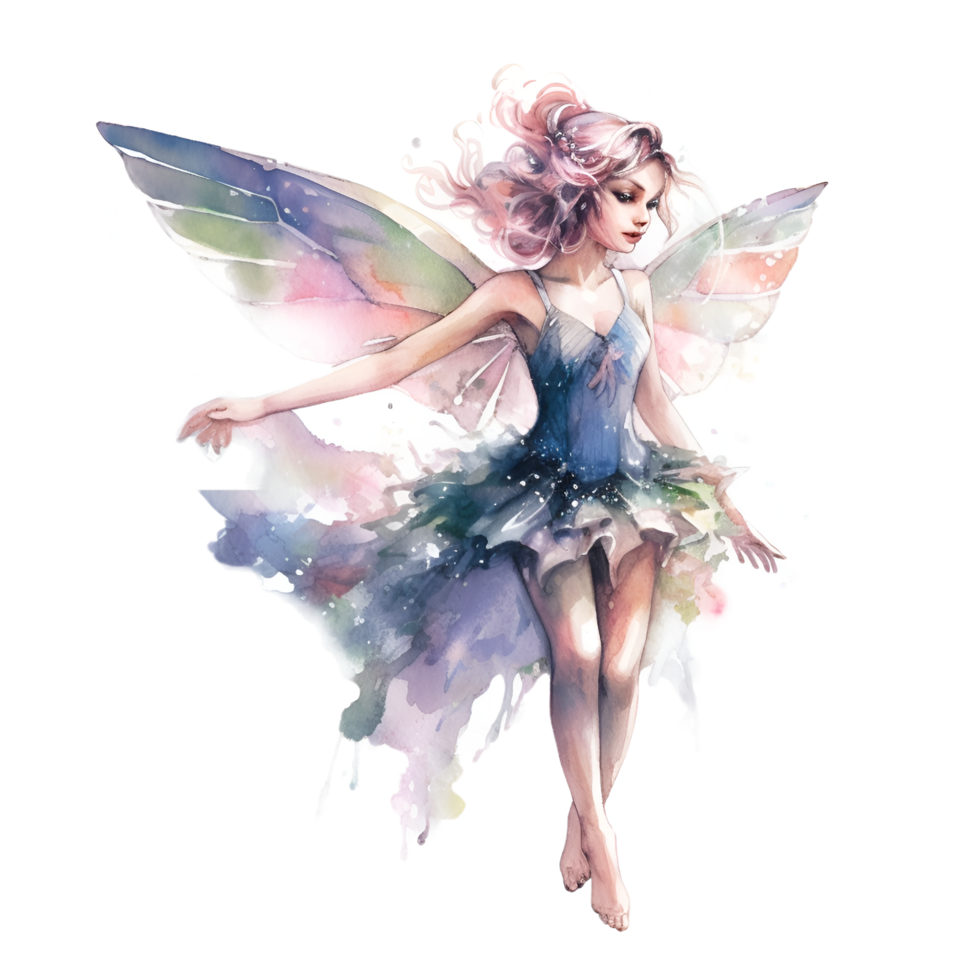 Fee Aquarell Clip Art ai generiert png