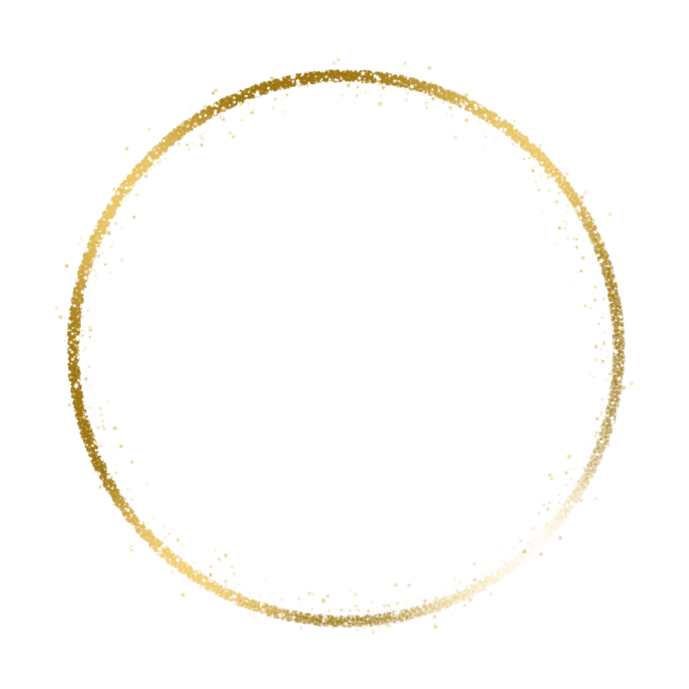 lyxig guld cirkel png