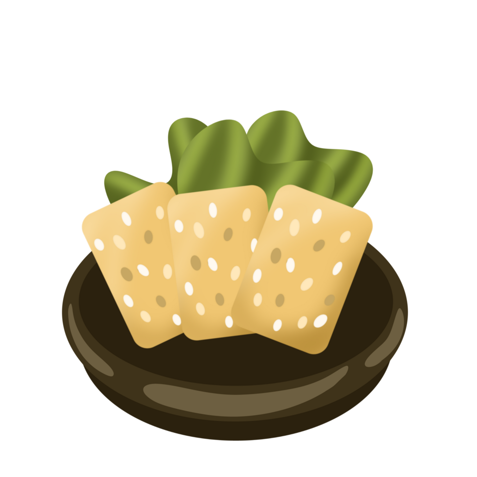 Tempeh food illustration png