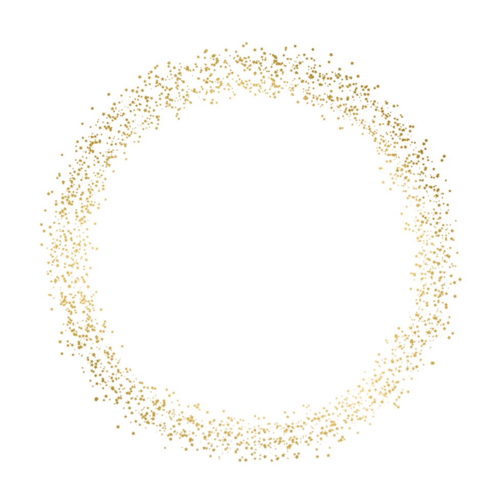Luxurious gold circle png