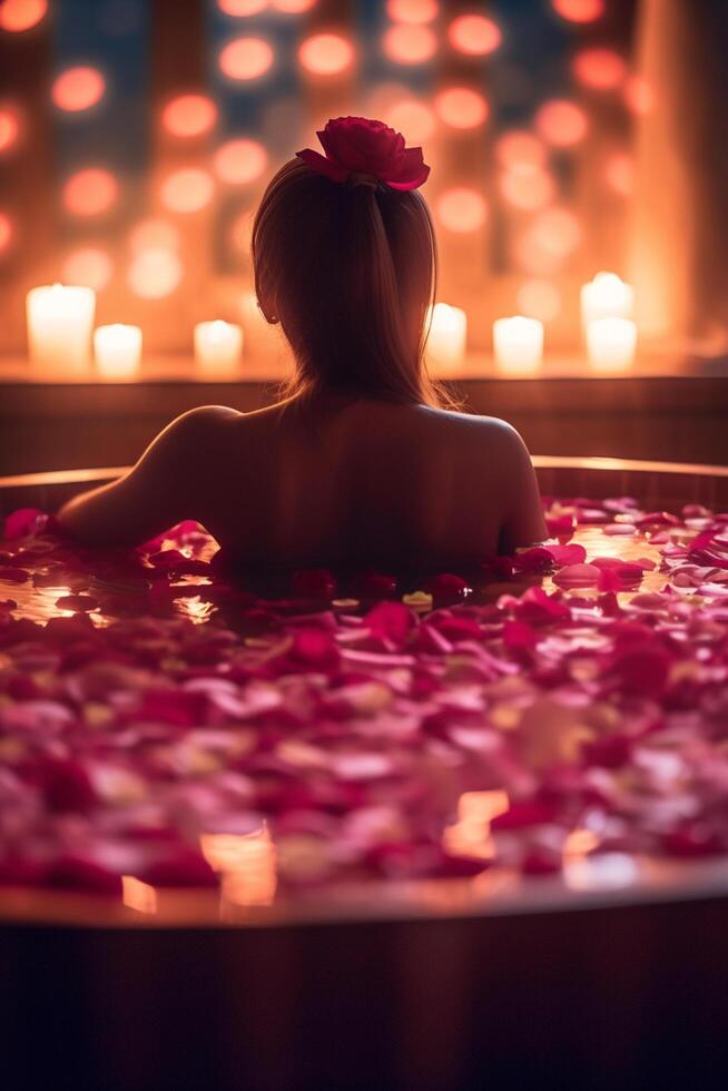 Rose Petals for a serene bath experience