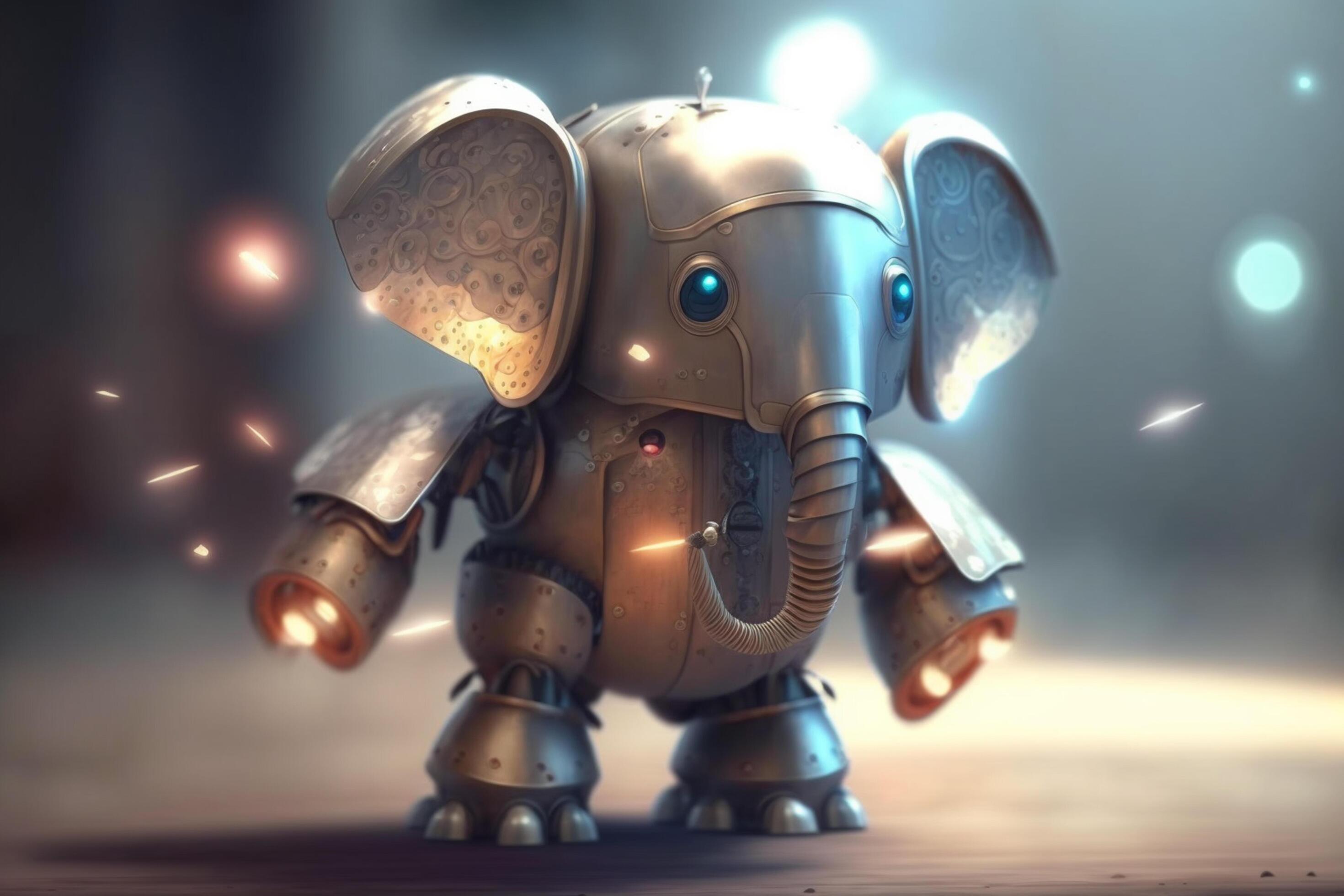 Futuristic Elephant Robot A Humorous Vision of the Future 24065820