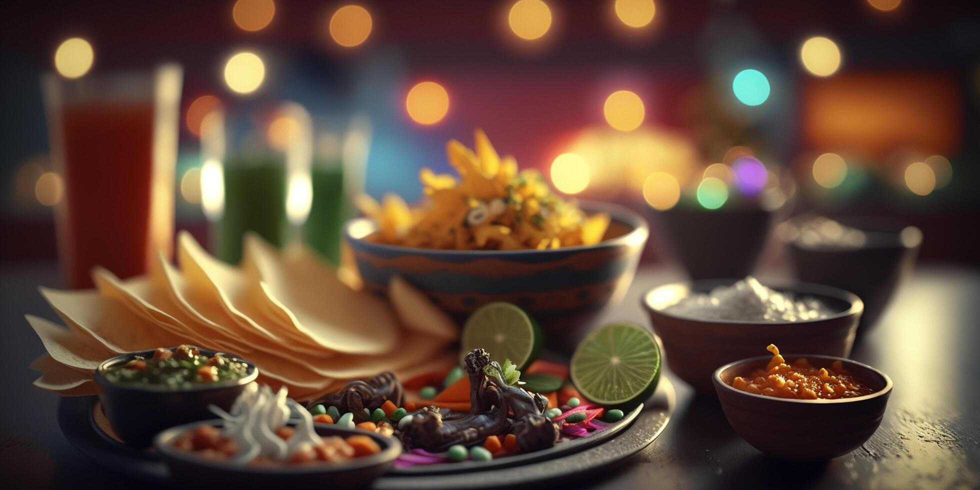 The Delicious Aromas and Flavors of Mexican Cuisine in a Still Life photo