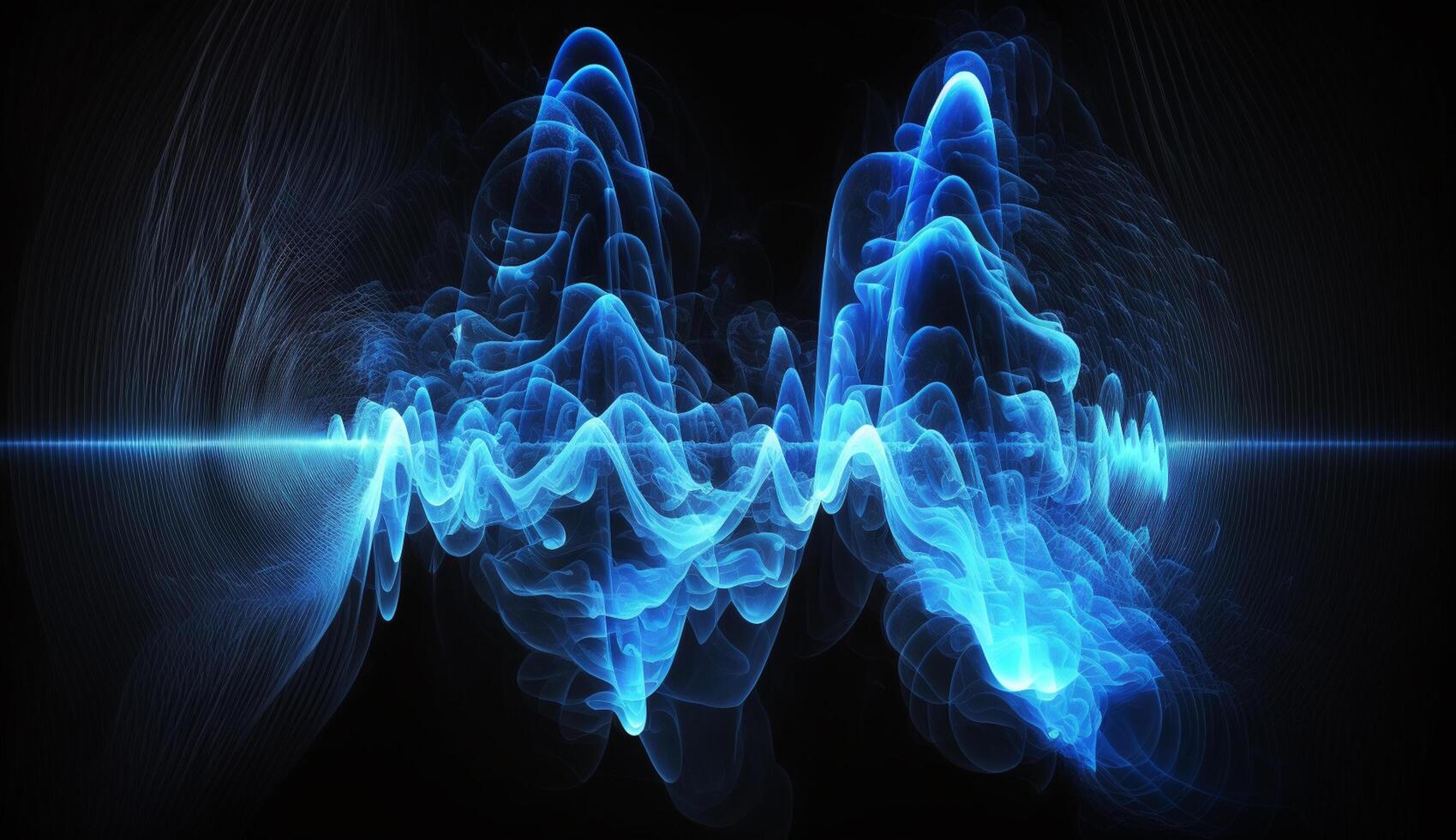 Blue Frequencies An Abstract Exploration of Sound and Light photo