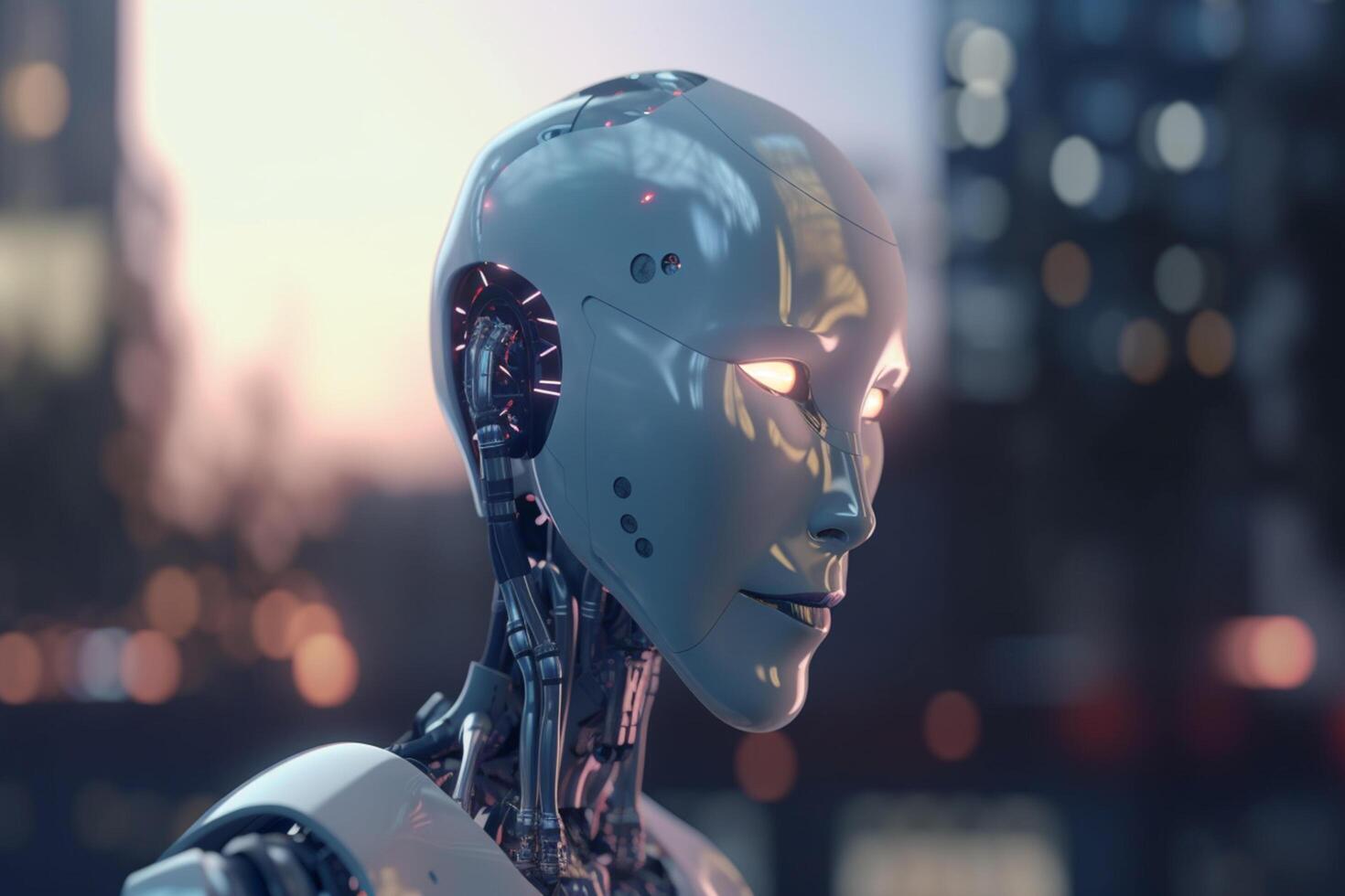Revolutionizing Robotics with AI Conceptual Illustration photo