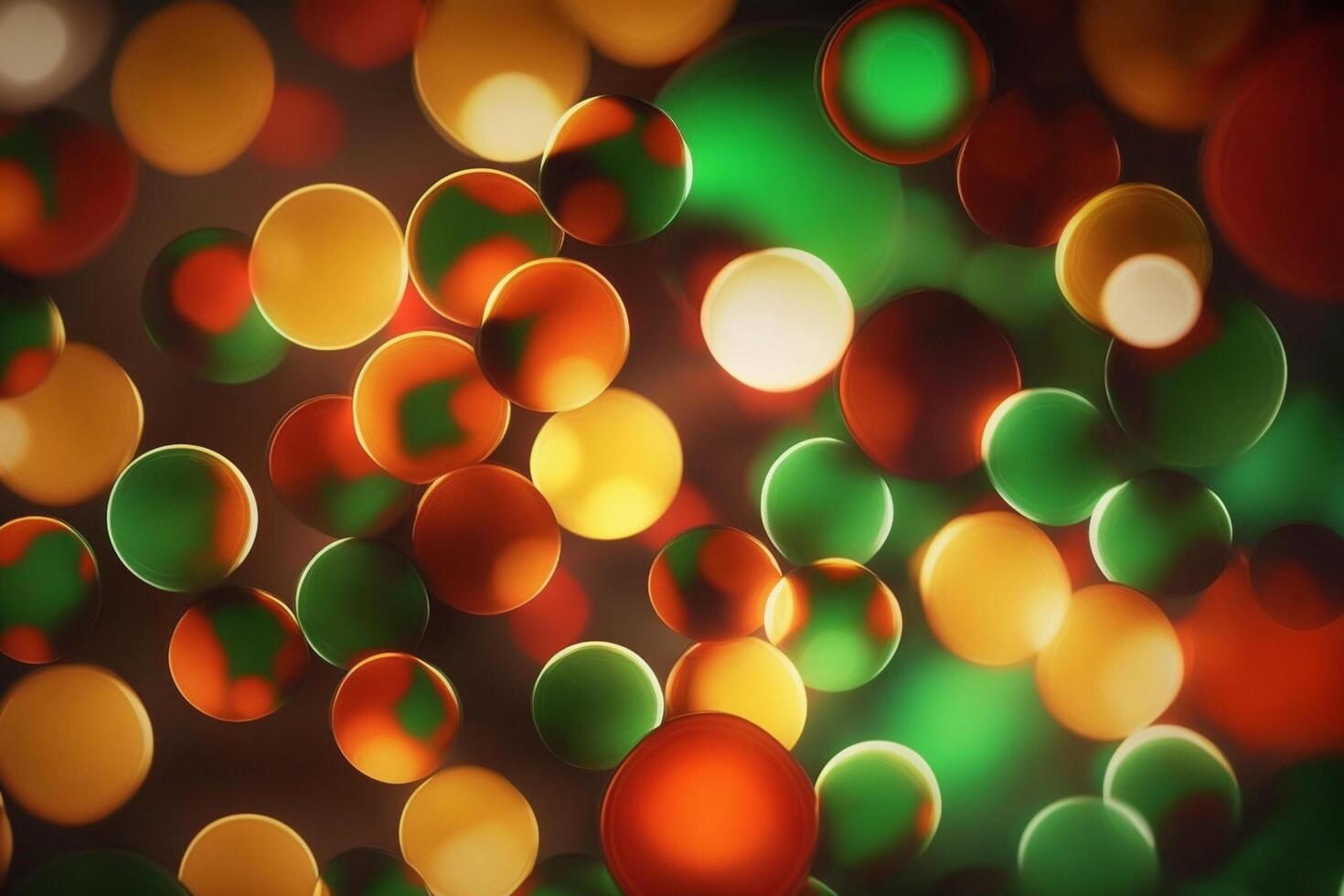 Swirling Spectrum A Vibrant Abstract Bokeh Background of Blurred Circles in a Rainbow of Colors photo