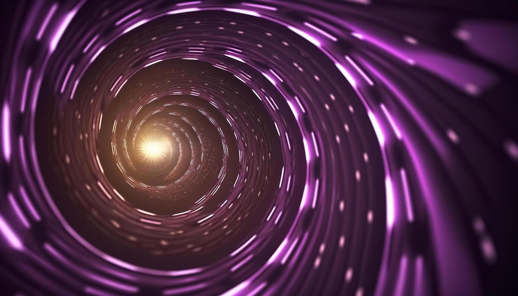 Dimensions Collide Abstract Representation of a Vortex Tunnel Leading to Time Travel Portal photo