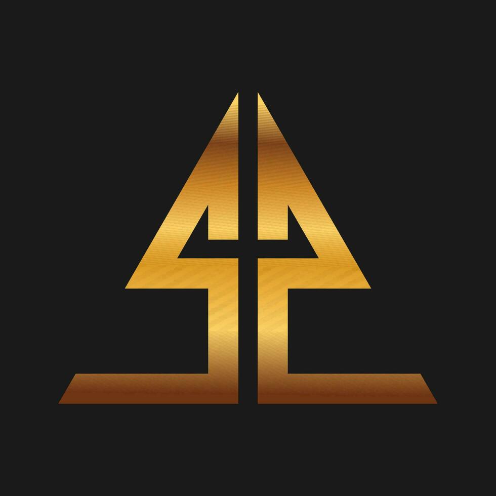 Luxury monogram business Logo design. vector