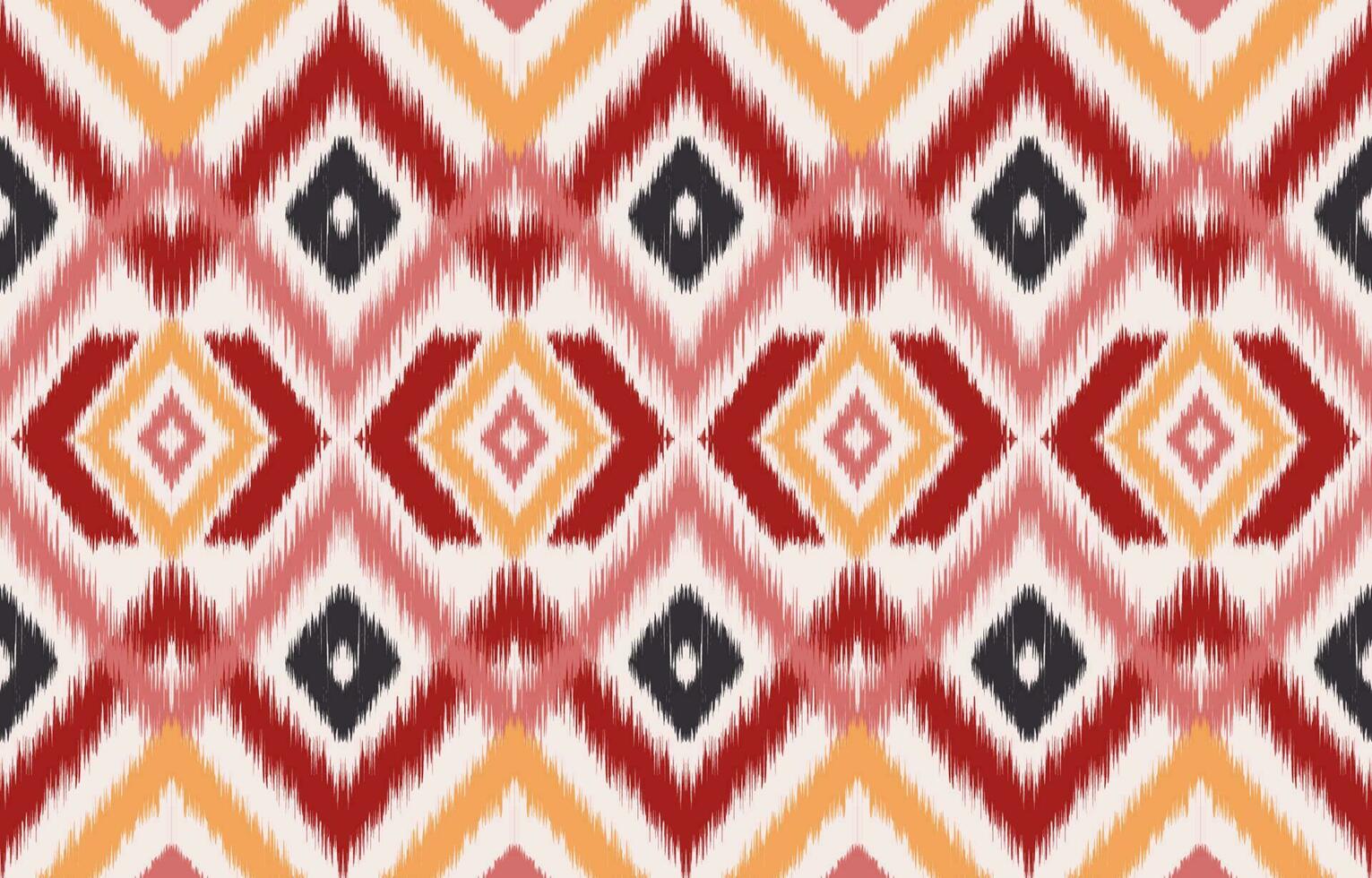 Ethnic abstract ikat art. Seamless pattern in tribal, folk embroidery, and Mexican style. Aztec geometric art ornament print. Design for carpet, wallpaper, clothing, wrapping, fabric, cover, textile. vector