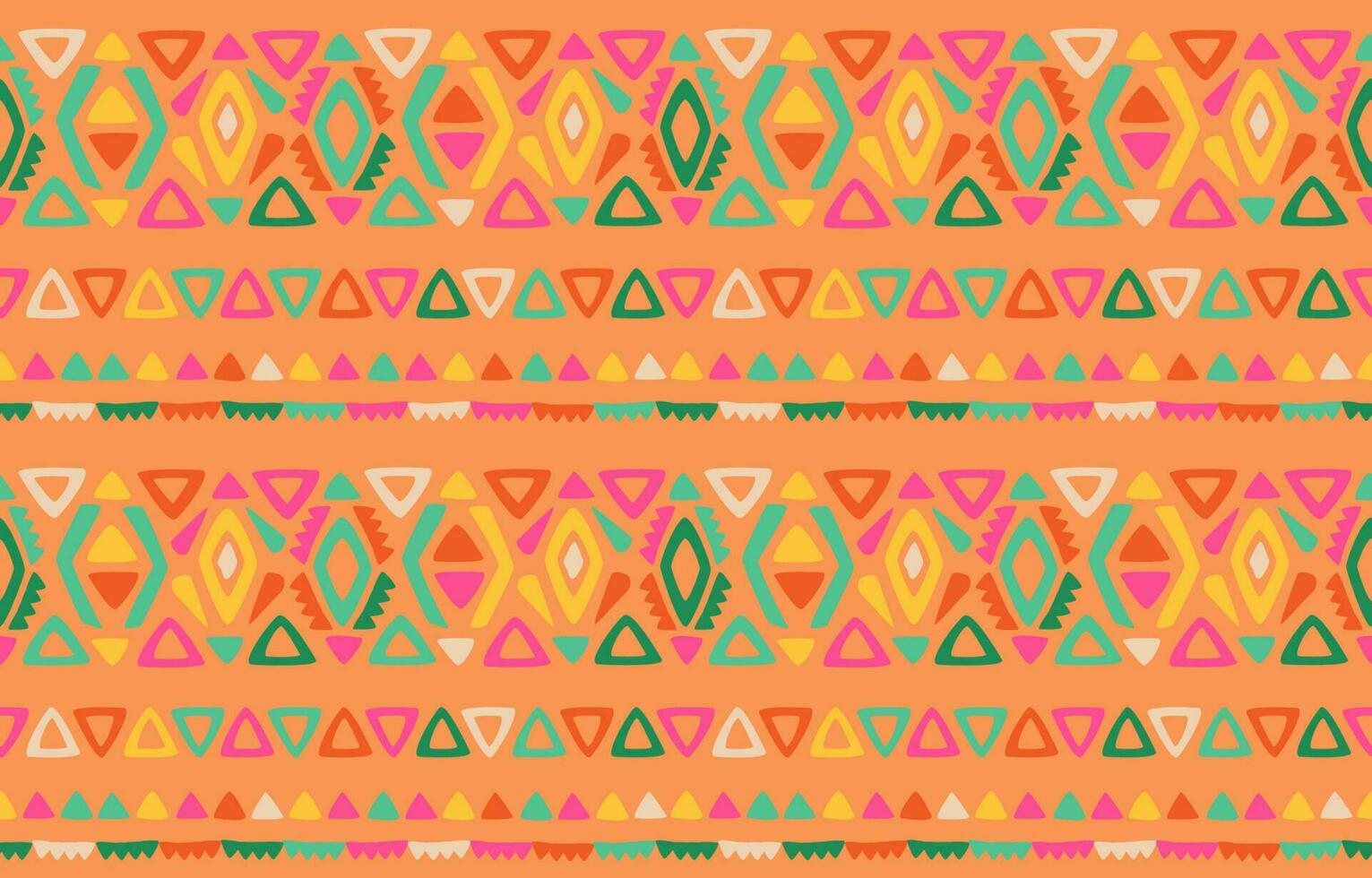 Native Ikat seamless pattern. Vector geometric Tribal African Indian traditional embroidery background. Bohemian fashion. Ethnic fabric carpet batik ornament chevron textile decoration wallpaper
