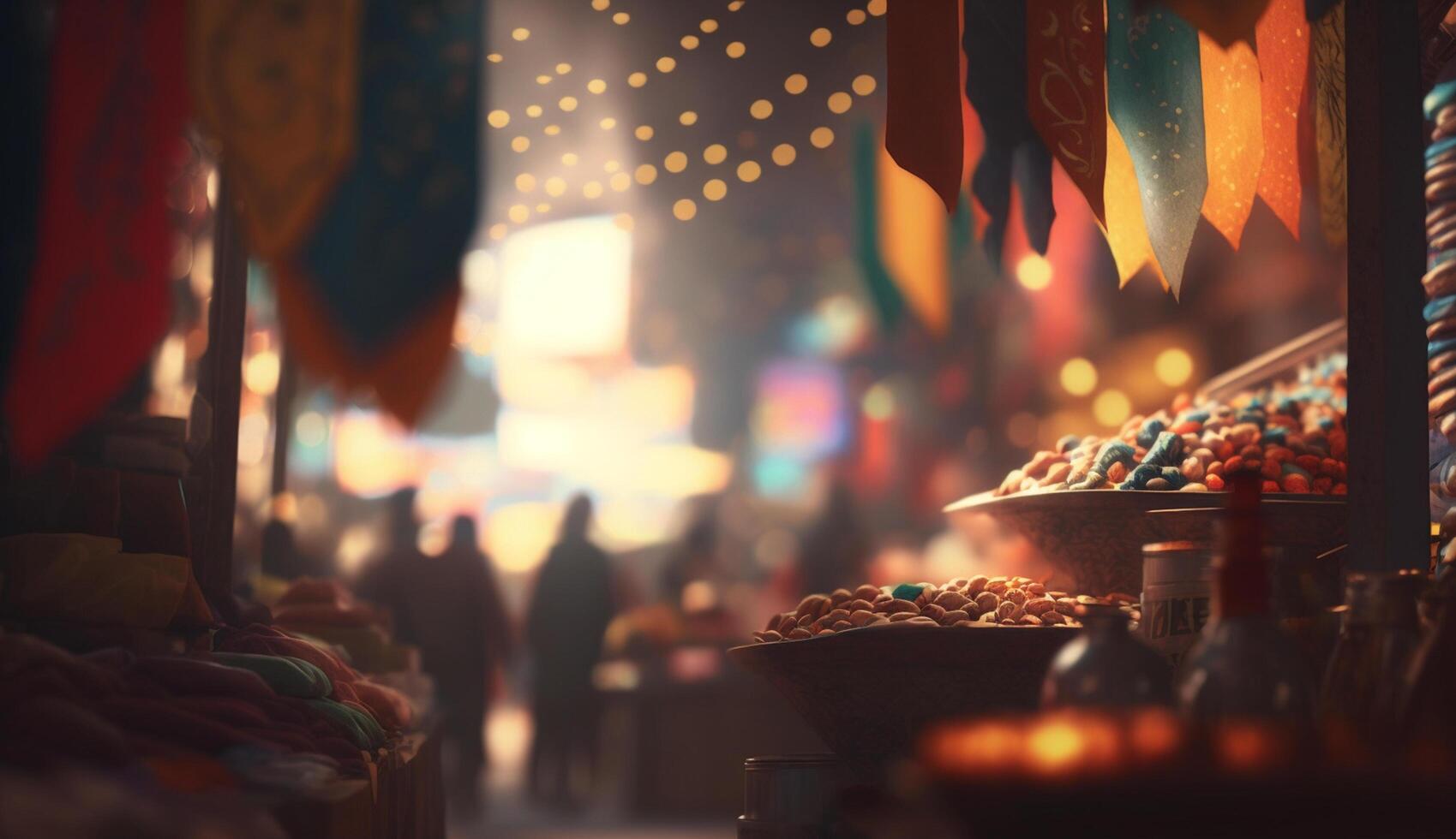 Exploring the vibrant chaos of an Indian bazaar A riot of colors and spices photo
