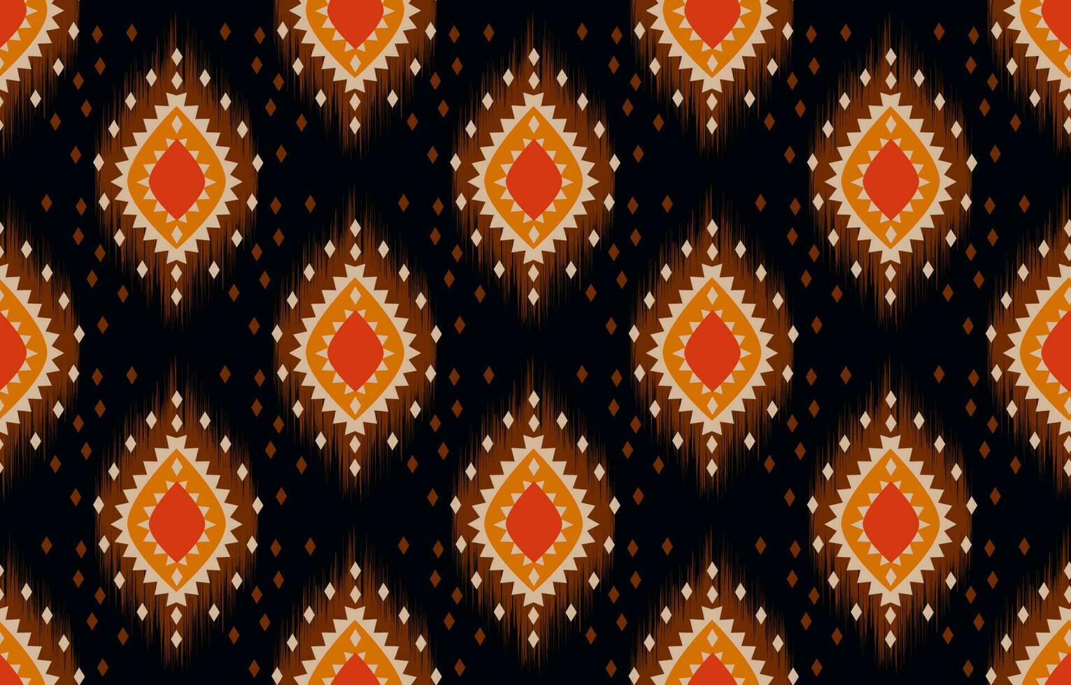 Ethnic abstract ikat art. Seamless pattern in tribal, folk embroidery, and Mexican style. Aztec geometric art ornament print. Design for carpet, wallpaper, clothing, wrapping, fabric, cover, textile. vector
