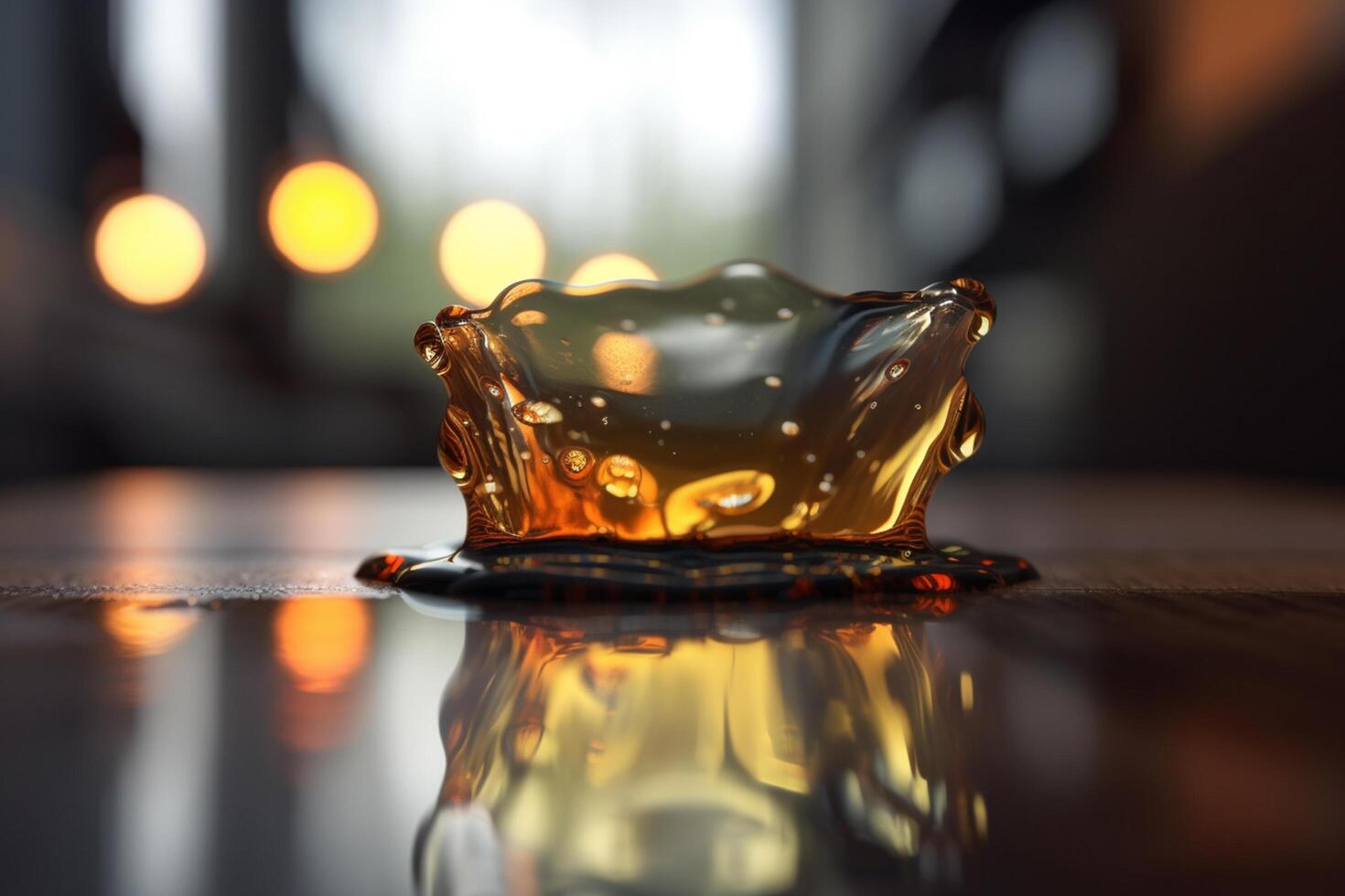 Vibrant AI-generated illustration depicting the physical process of melting photo