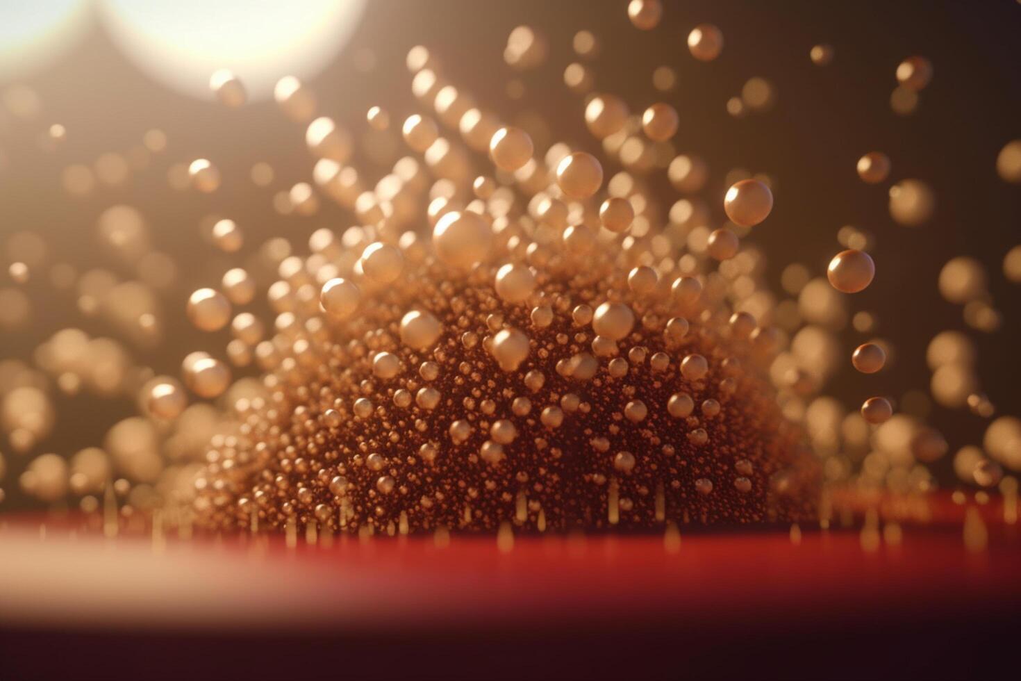 Vibrant 3D illustration depicting the process of diffusion in a colorful display photo