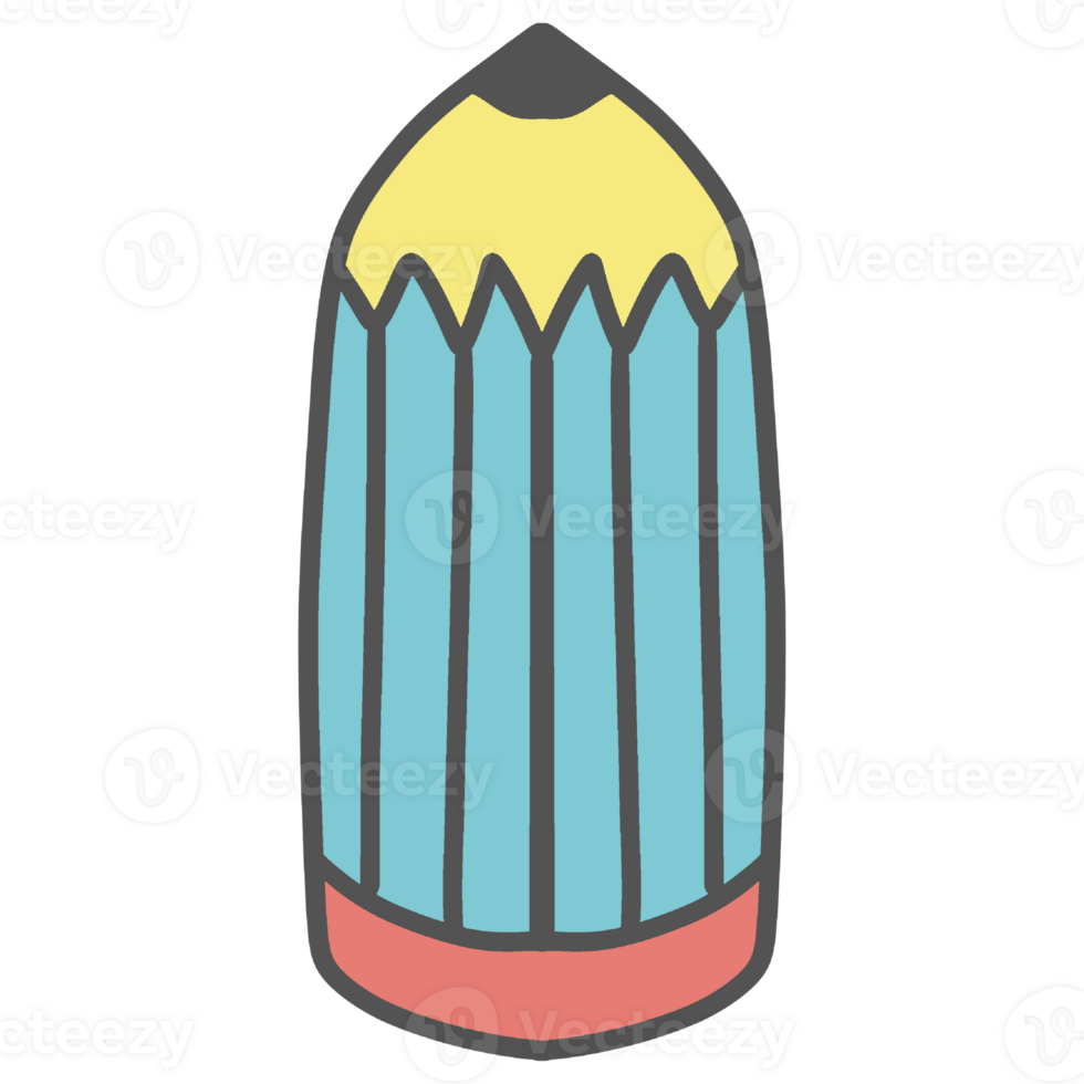 Cartoon pen and pencil png
