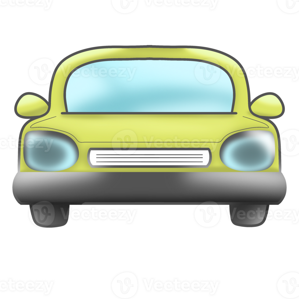 un coche con encantador color png