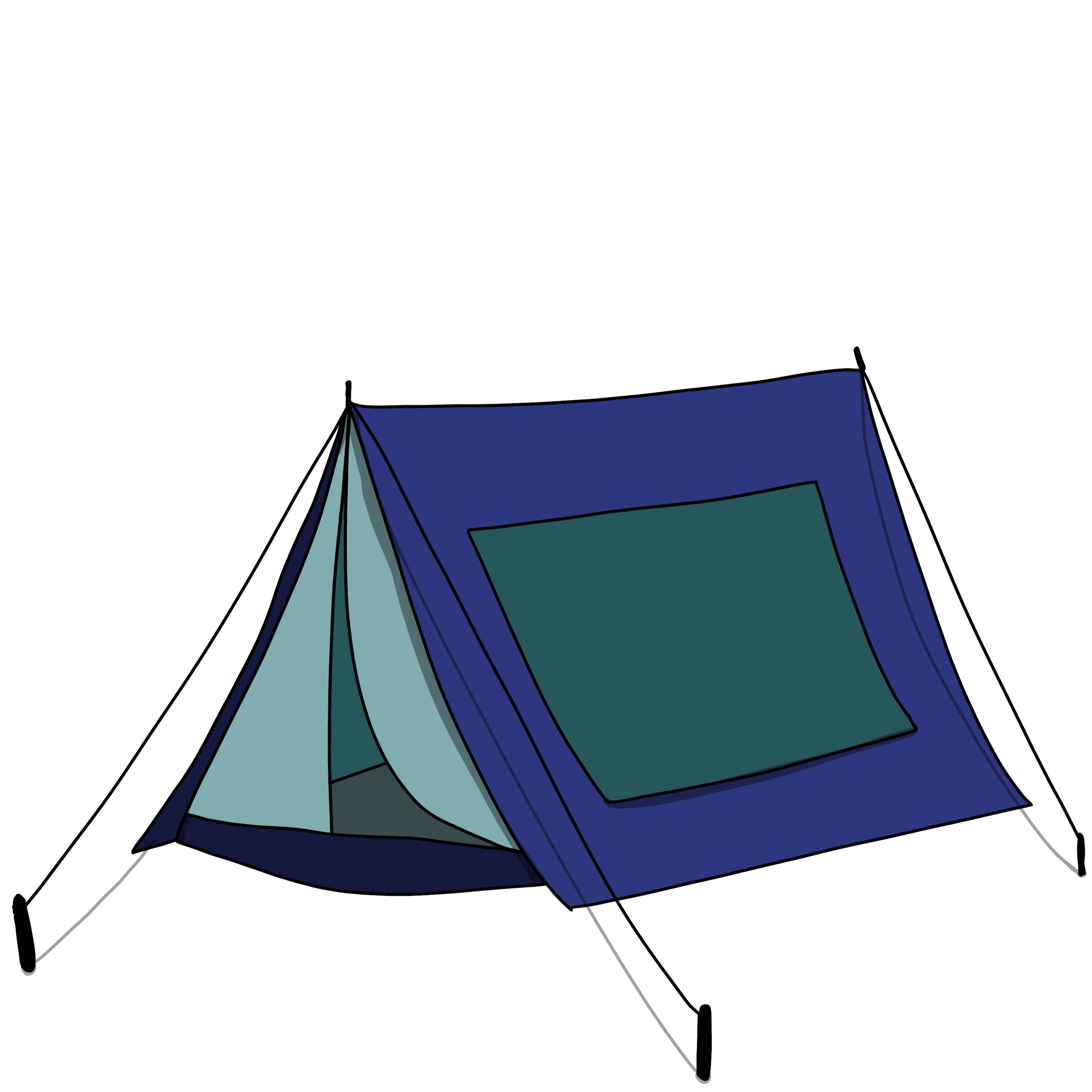 A tent for camping 24068069 PNG