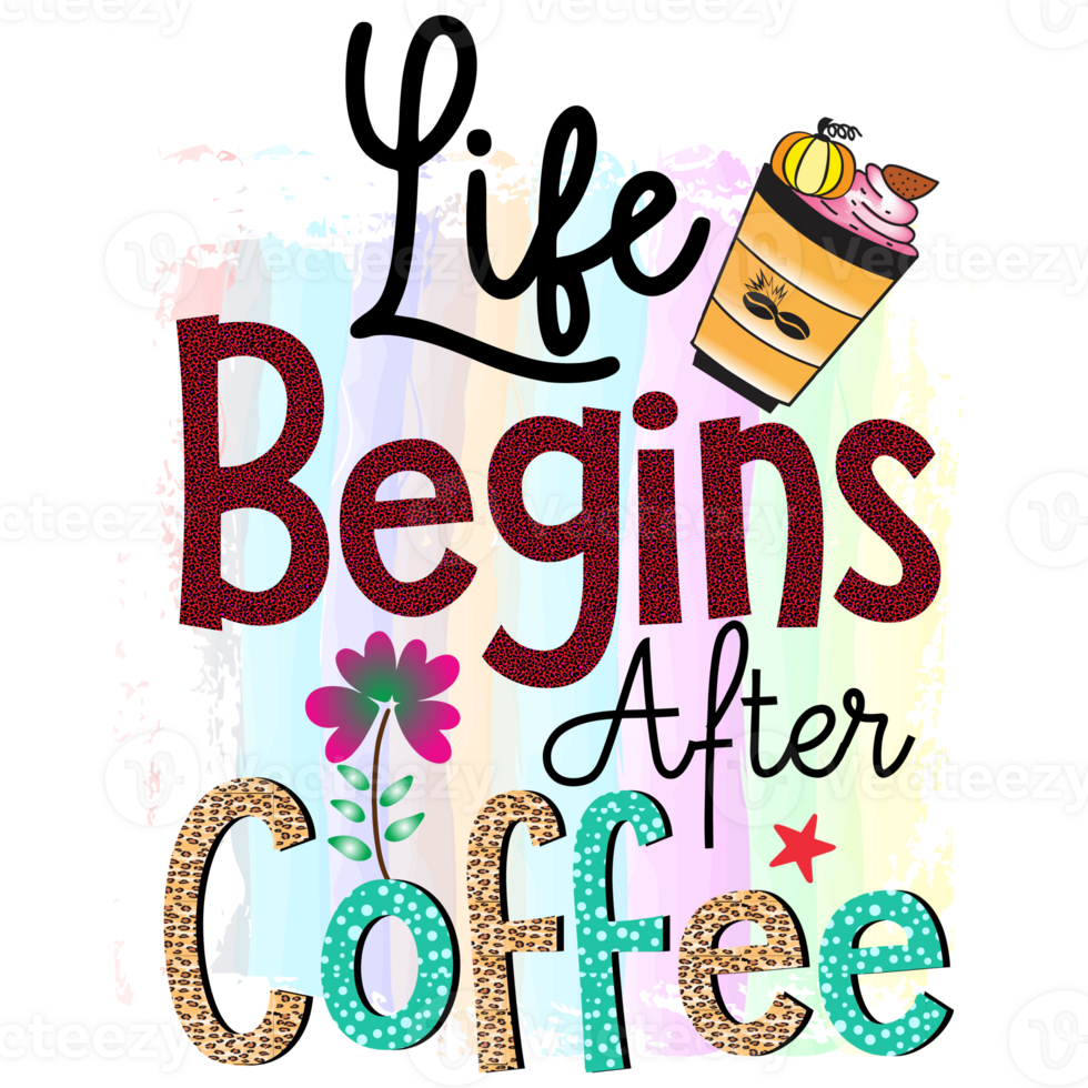 Coffee Sublimation Design png