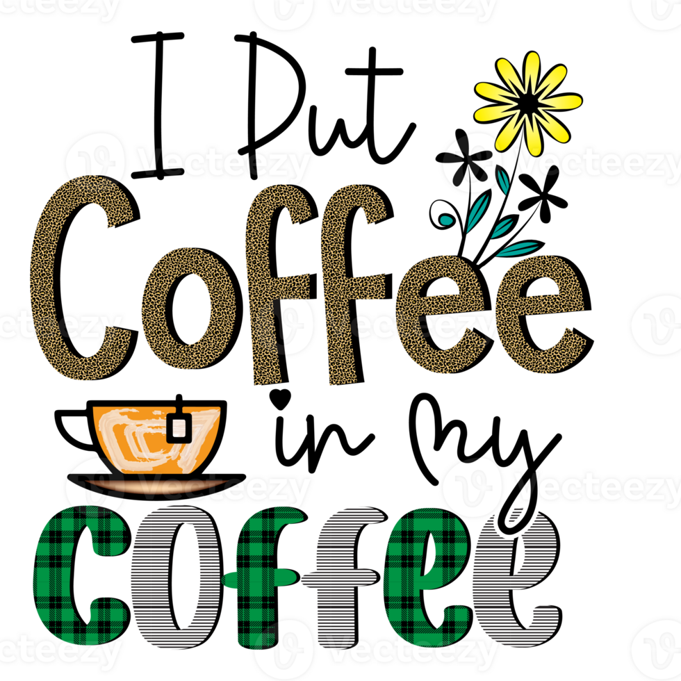Coffee Sublimation Design png