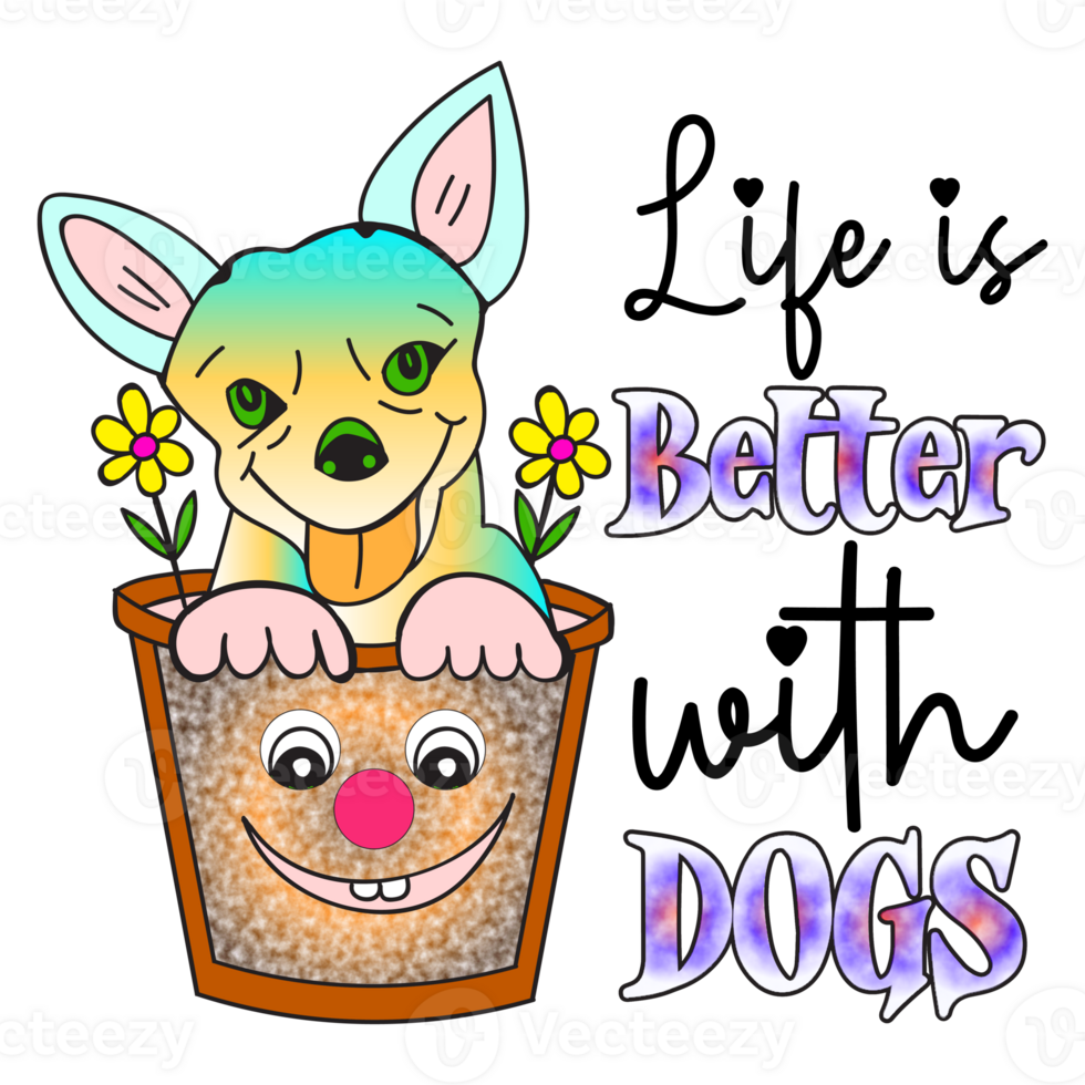 Dog Sublimation Design png