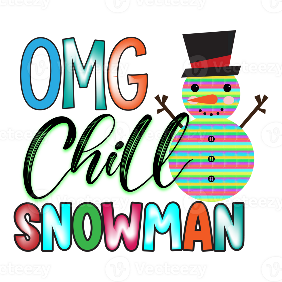 Snowman Sublimation Design png