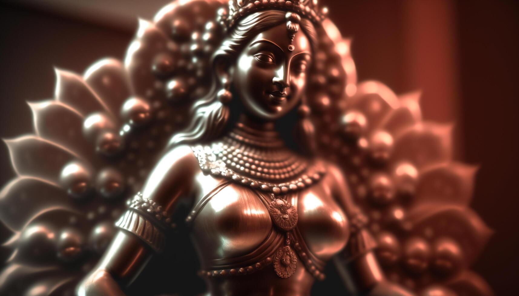 Lakshmi The Radiant Indian Goddess of Wealth and Fortune in Artistic Glory photo