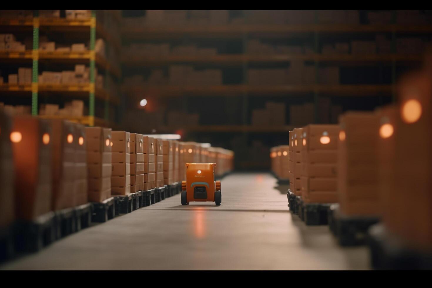 Automated Warehouse Management AI-Controlled Robotics for Efficient Inventory Handling photo