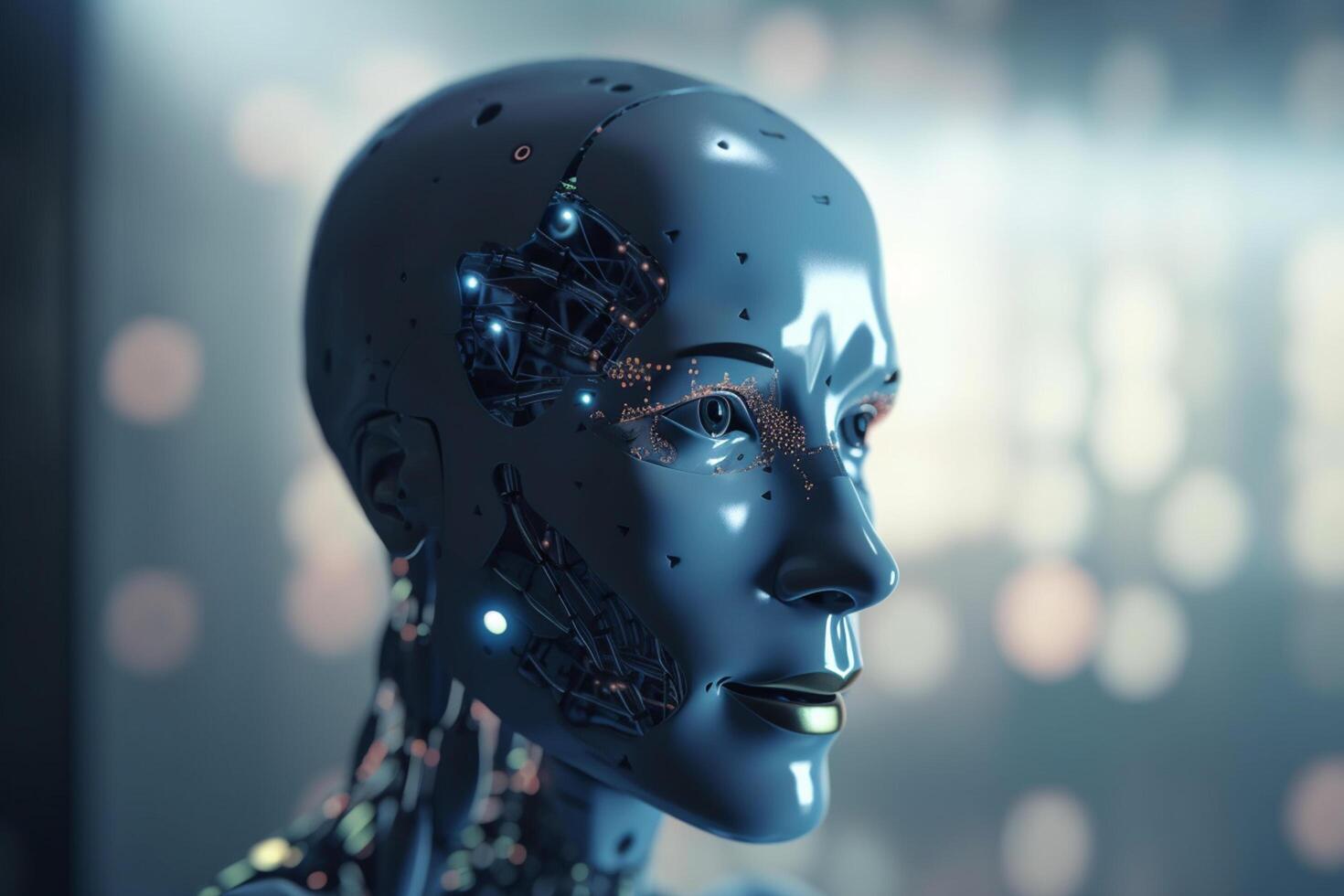 Revolutionizing Robotics with AI Conceptual Illustration photo