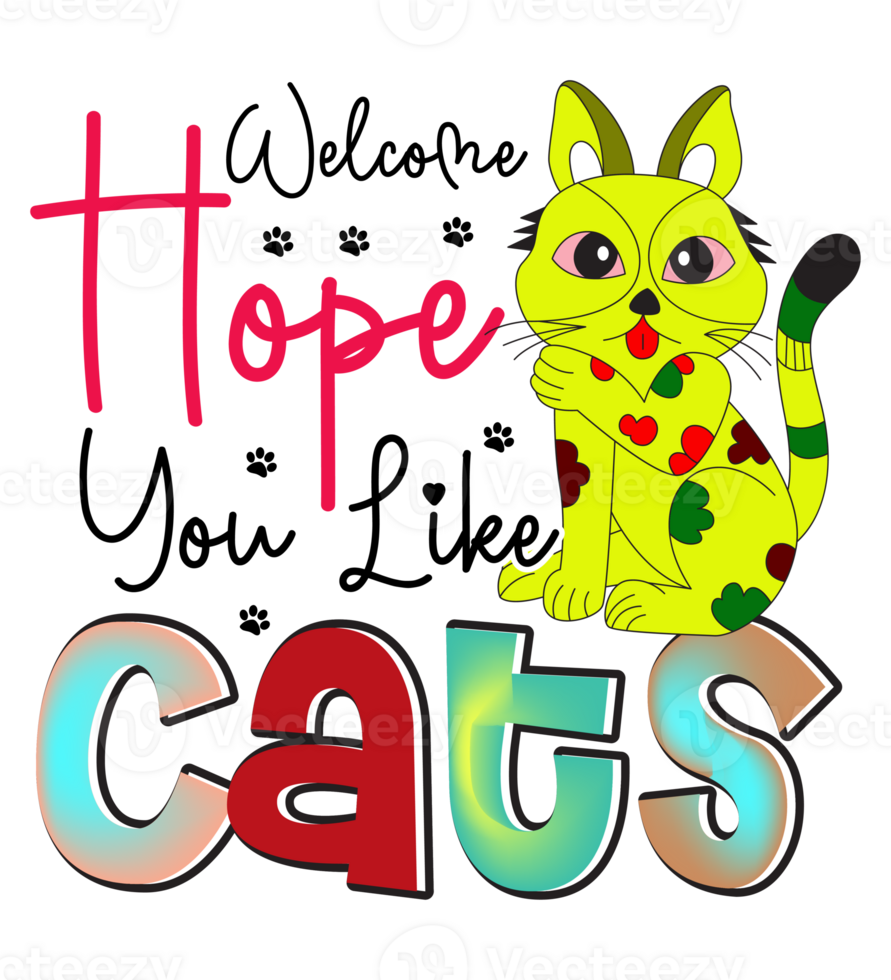 Cat Sublimation Design png